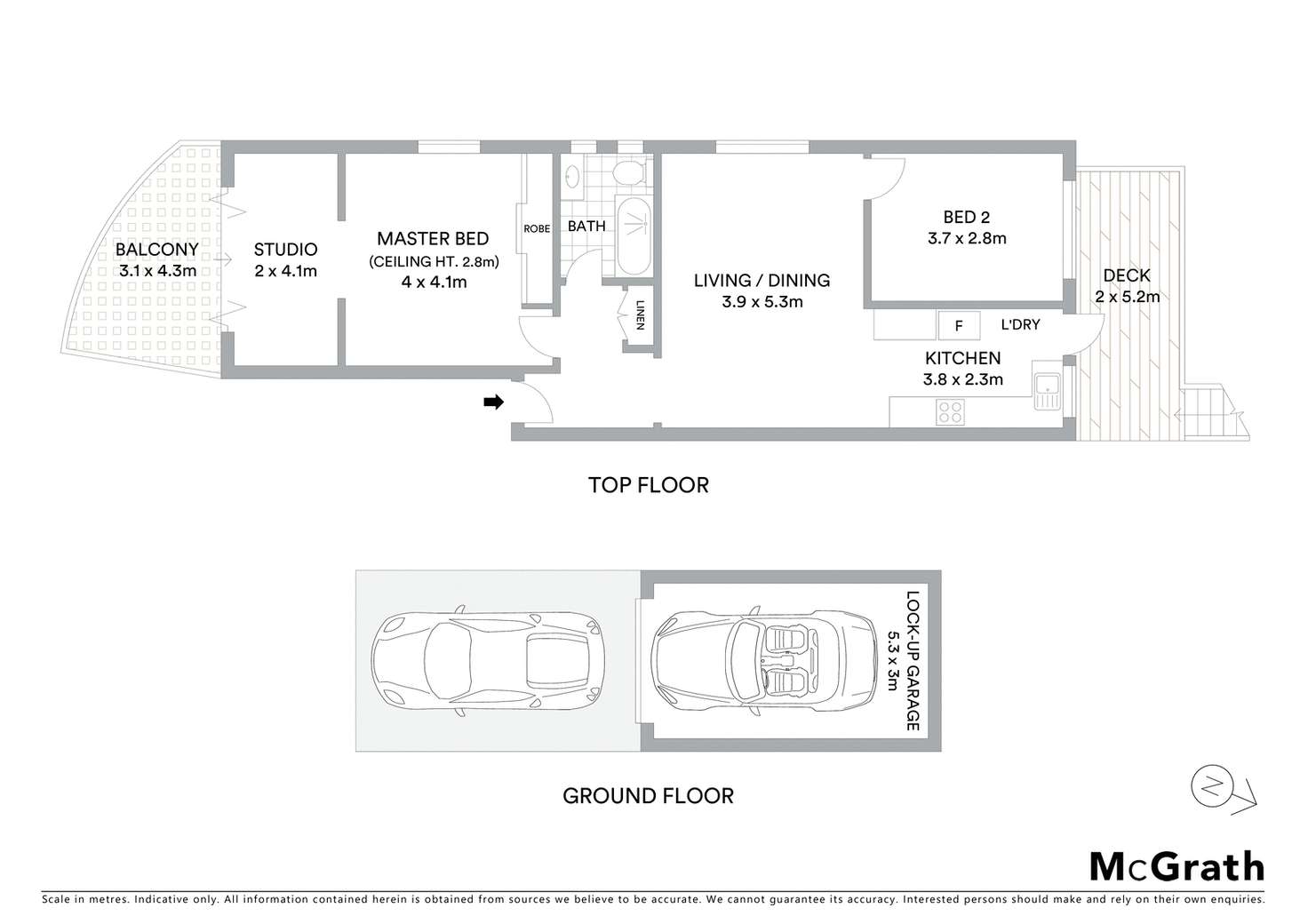 Floorplan of Homely apartment listing, 3/15 Wonderland Avenue, Tamarama NSW 2026