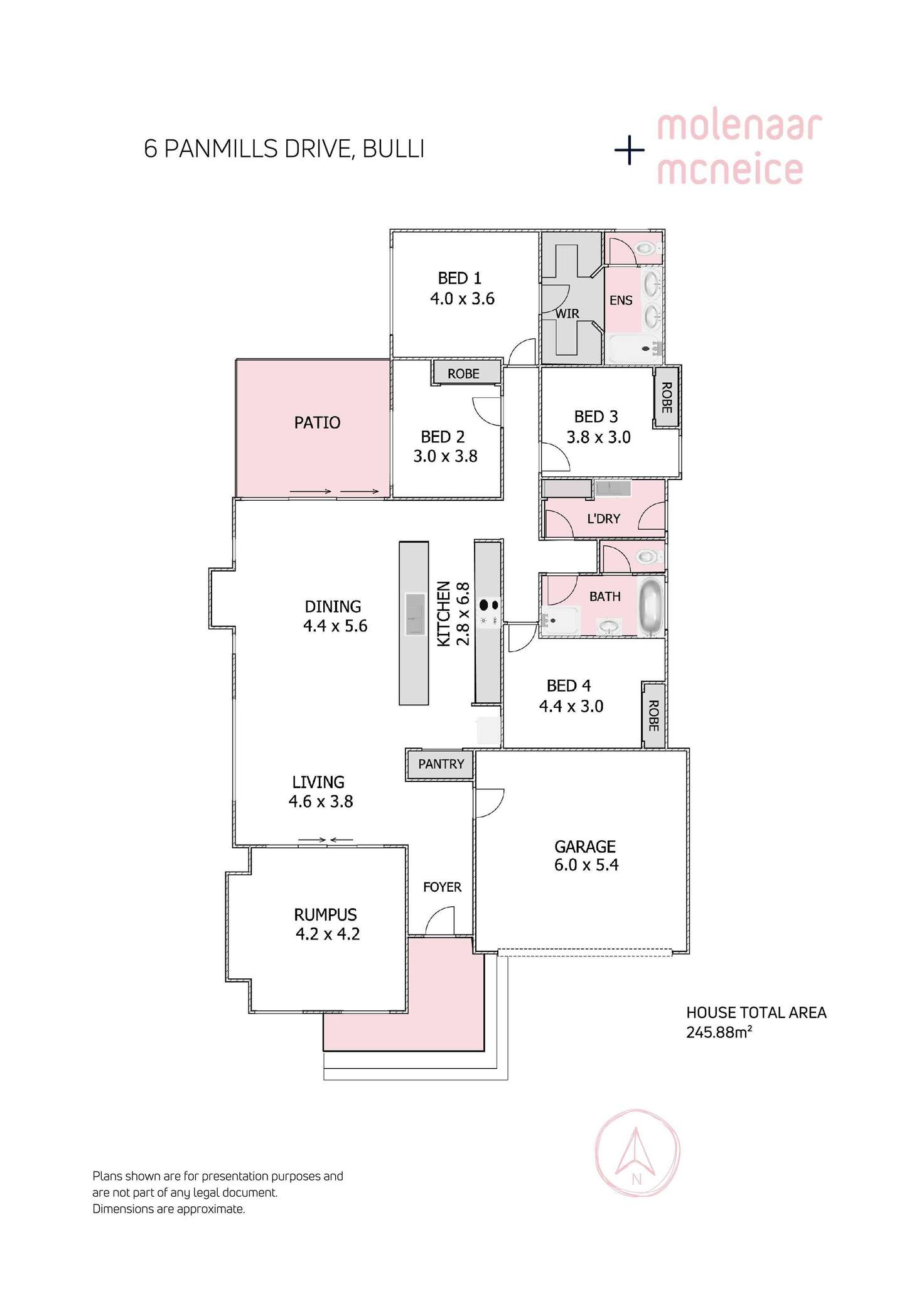 Floorplan of Homely house listing, 6 Panmills Drive, Bulli NSW 2516