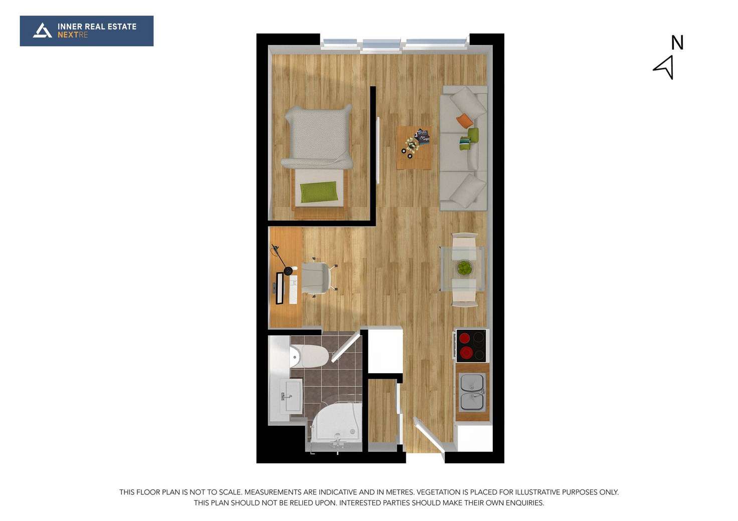 Floorplan of Homely apartment listing, 22/800 Swanston Street, Carlton VIC 3053