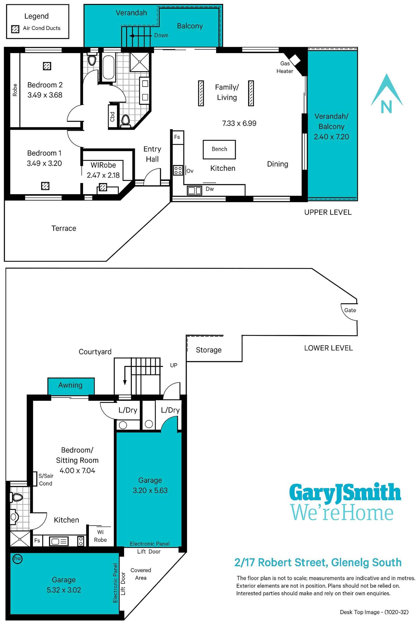 Floorplan of Homely unit listing, 2 & 3/17 Robert Street, Glenelg South SA 5045