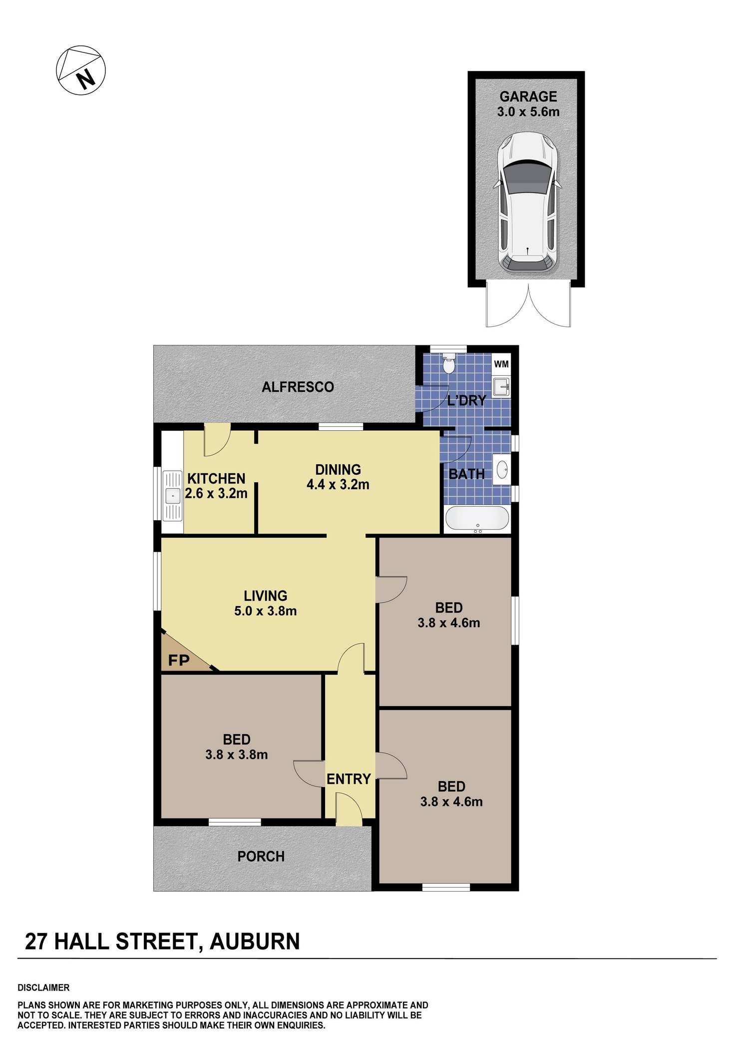 Floorplan of Homely house listing, 27 Hall Street, Auburn NSW 2144