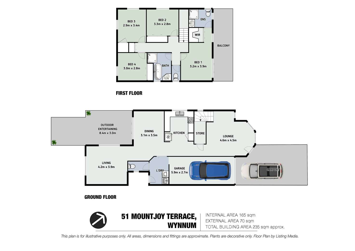 Floorplan of Homely house listing, 51 Mountjoy Terrace, Wynnum QLD 4178