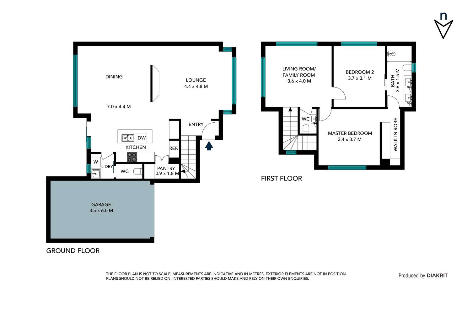 Floorplan of Homely townhouse listing, 2/78 Purinuan Road, Reservoir VIC 3073