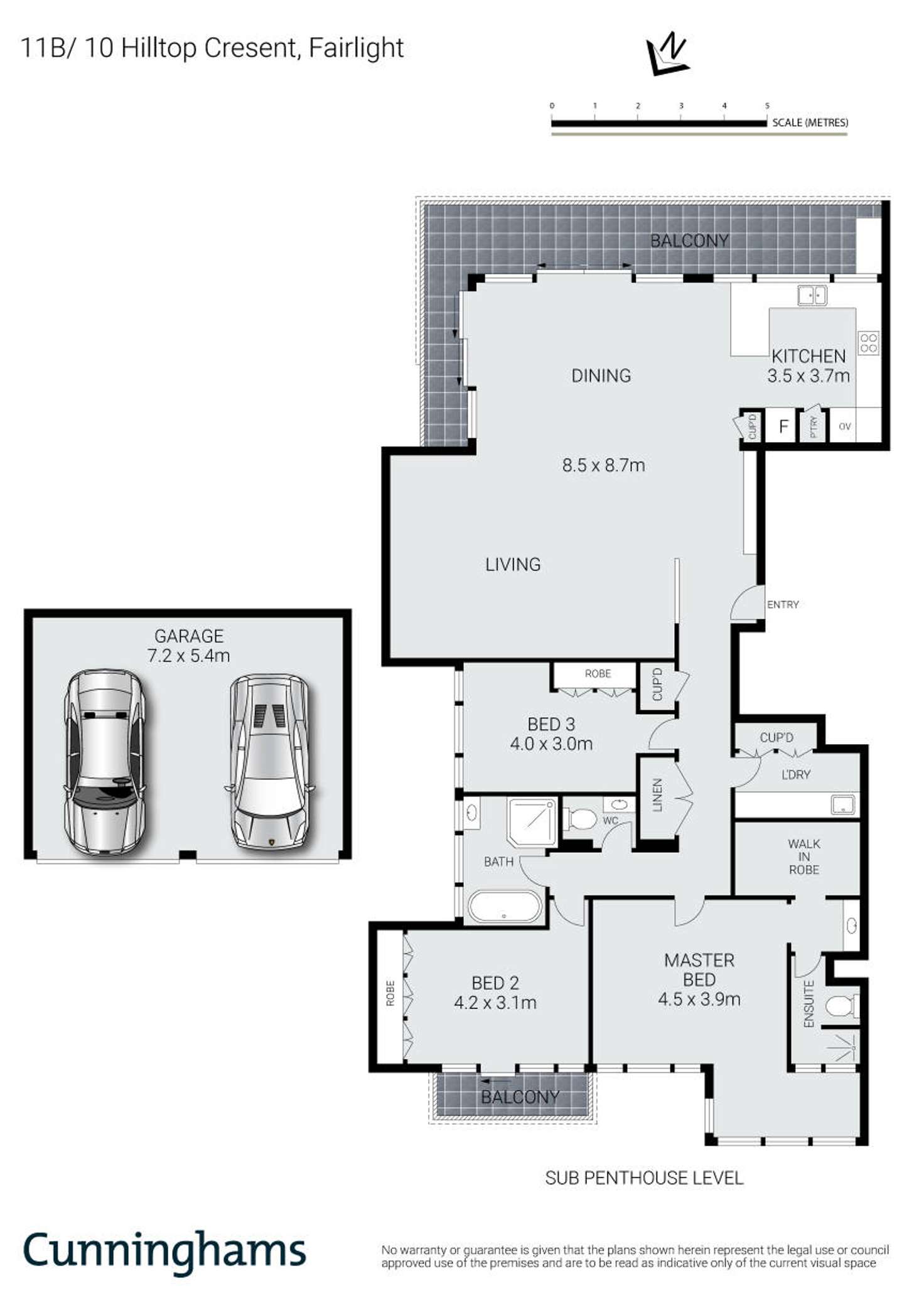 Floorplan of Homely apartment listing, 11b/10 Hilltop Crescent, Fairlight NSW 2094