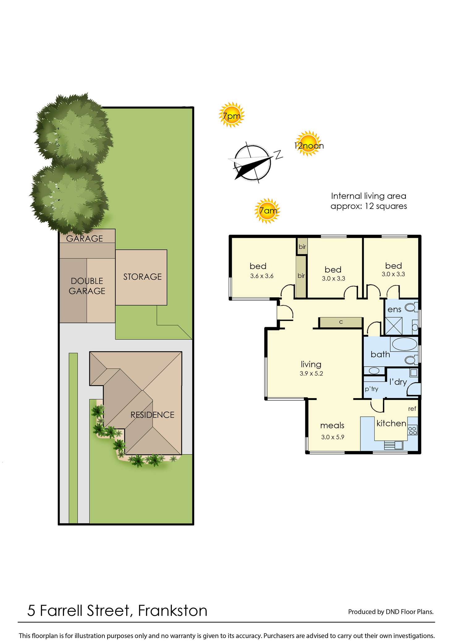 Floorplan of Homely house listing, 5 Farrell Street, Frankston VIC 3199