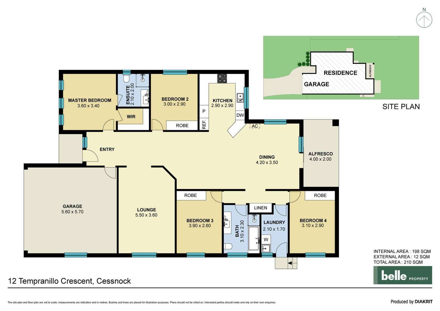 Floorplan of Homely house listing, 12 Tempranillo Crescent, Cessnock NSW 2325