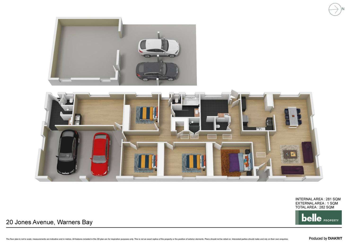 Floorplan of Homely house listing, 20 Jones Avenue, Warners Bay NSW 2282