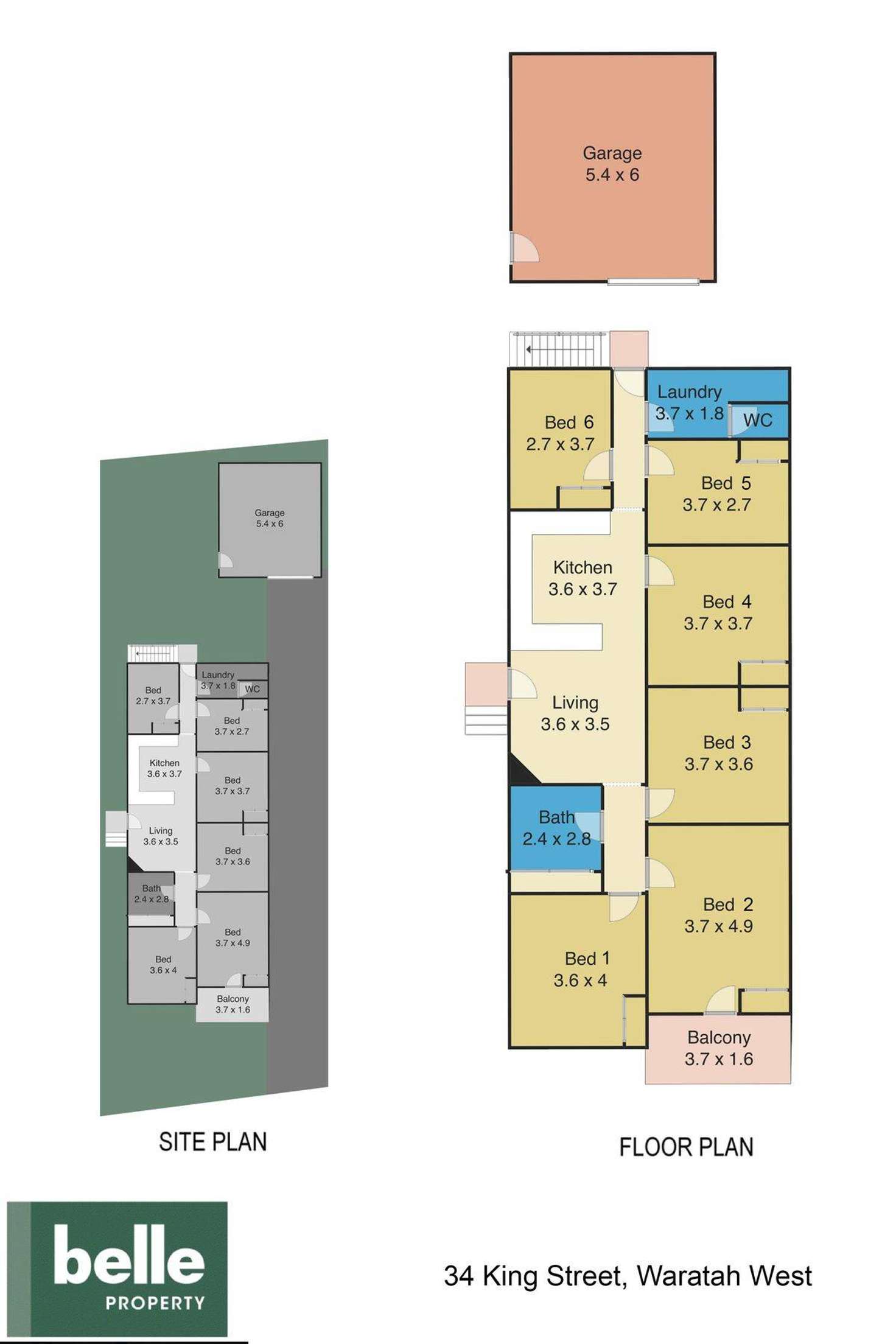 Floorplan of Homely house listing, 34 King Street, Waratah West NSW 2298