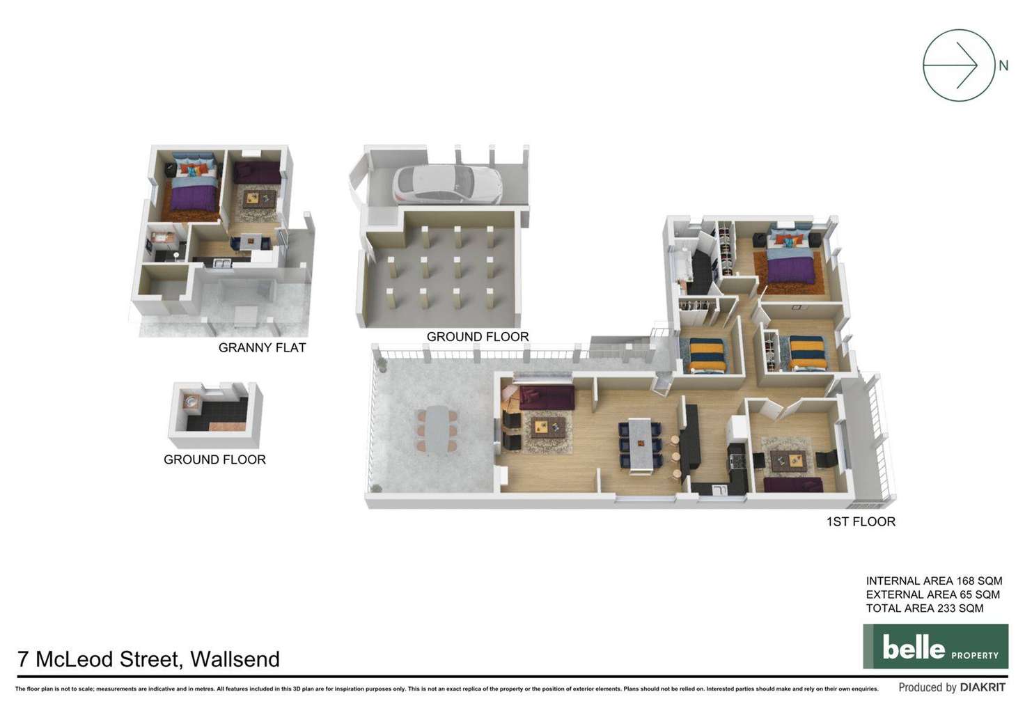 Floorplan of Homely house listing, 7 McLeod Street, Wallsend NSW 2287