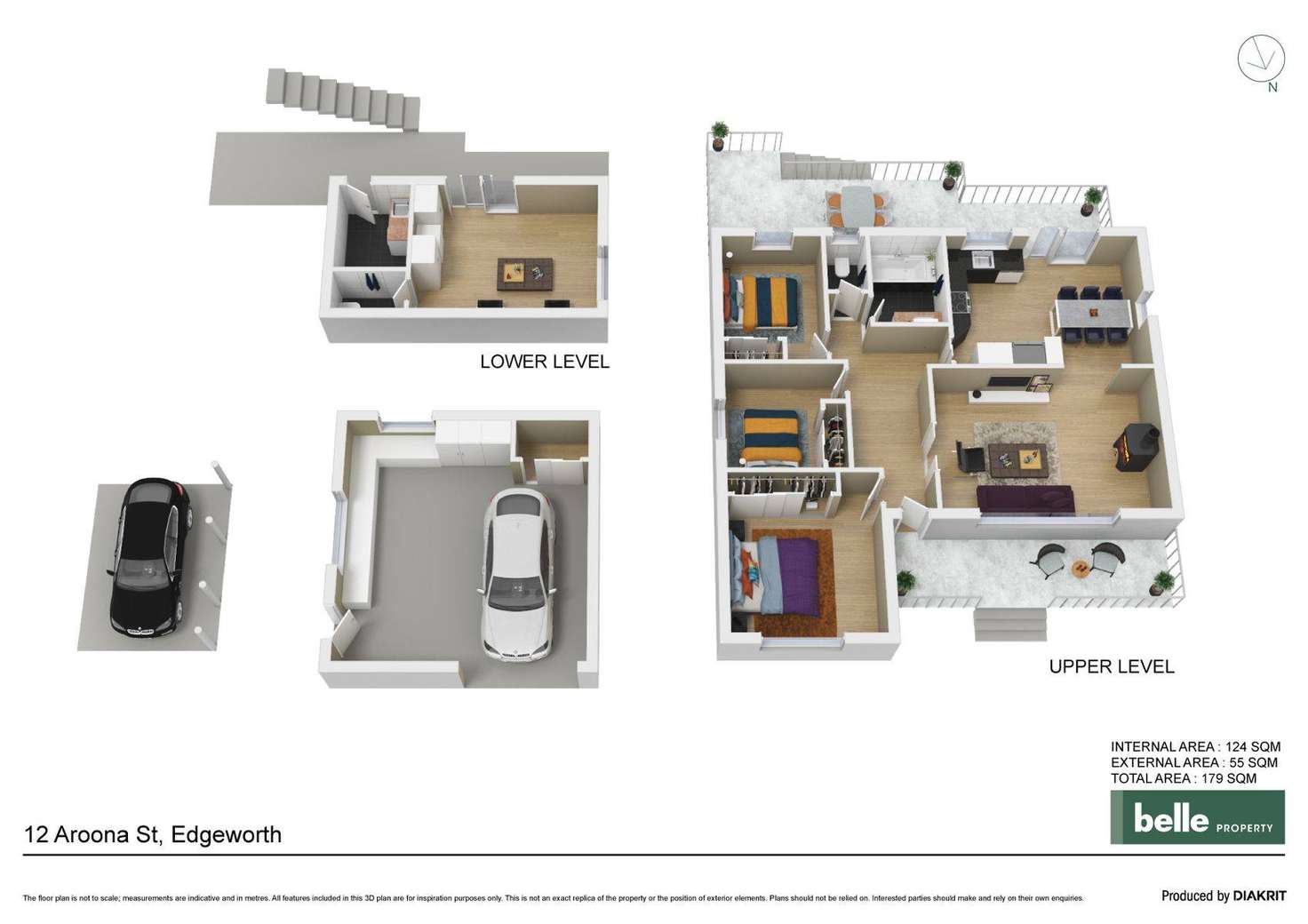 Floorplan of Homely house listing, 12 Aroona Street, Edgeworth NSW 2285