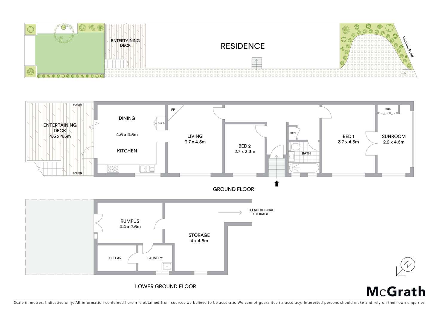 Floorplan of Homely semiDetached listing, 111A Victoria Road, Gladesville NSW 2111