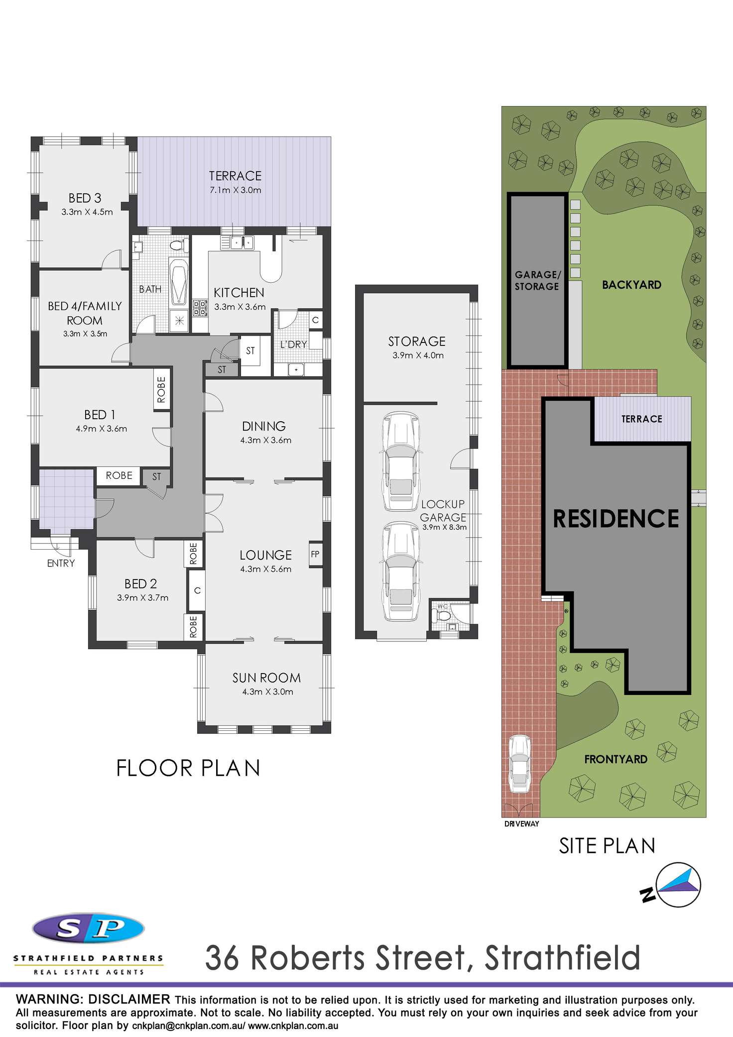 Floorplan of Homely house listing, 36 Roberts Street, Strathfield NSW 2135