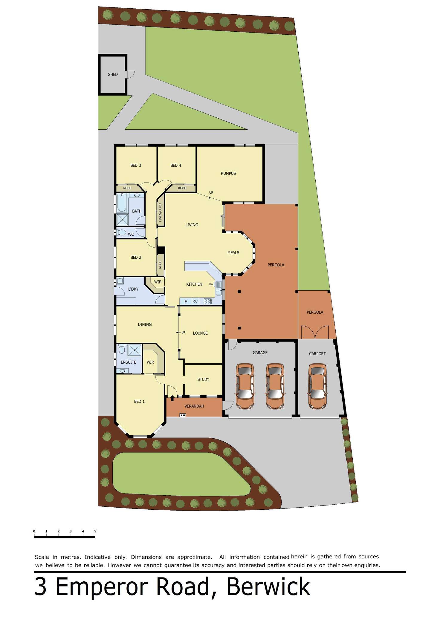 Floorplan of Homely house listing, 3 Emperor Road, Berwick VIC 3806