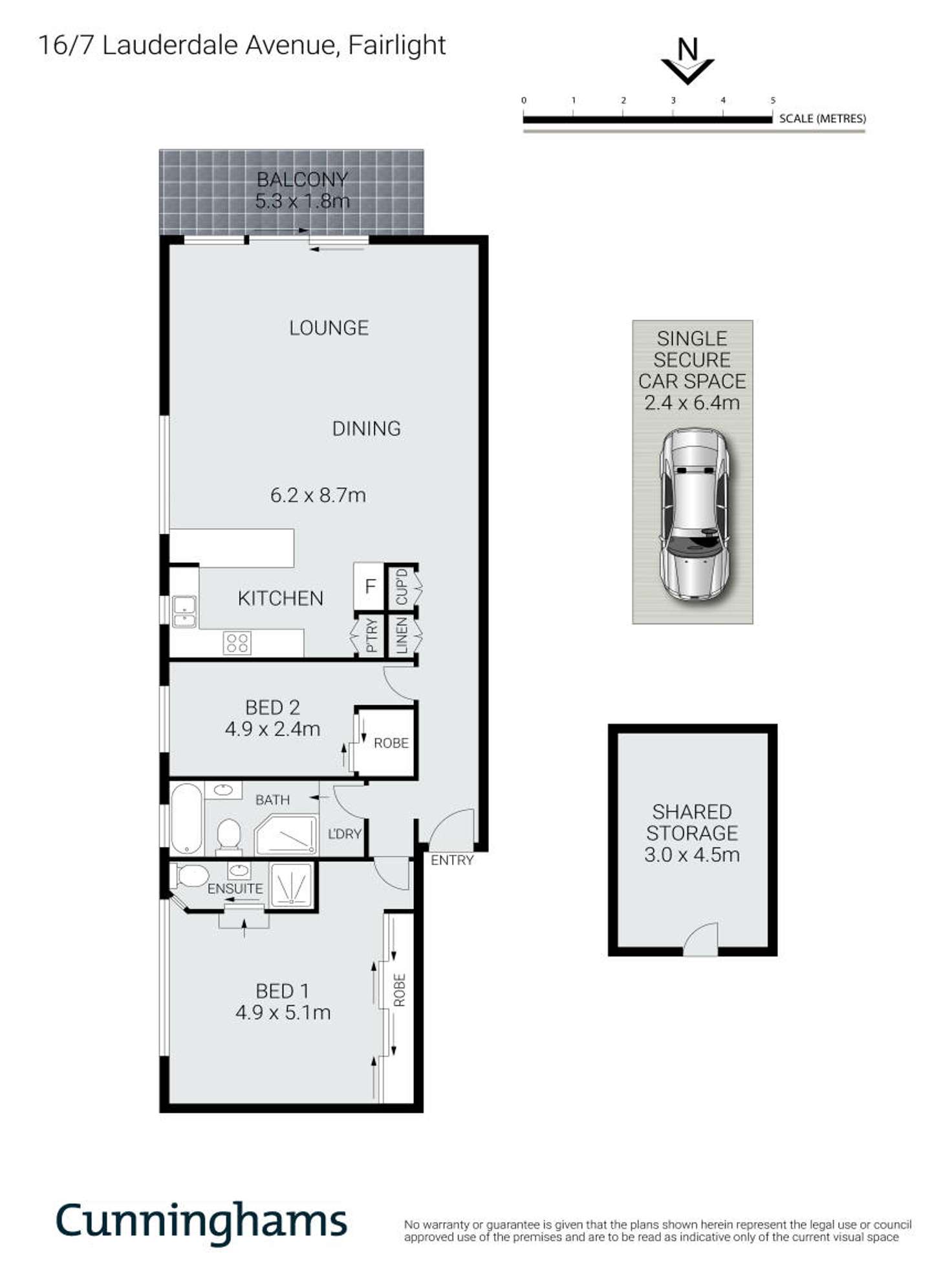 Floorplan of Homely apartment listing, 16/7 Lauderdale Avenue, Fairlight NSW 2094