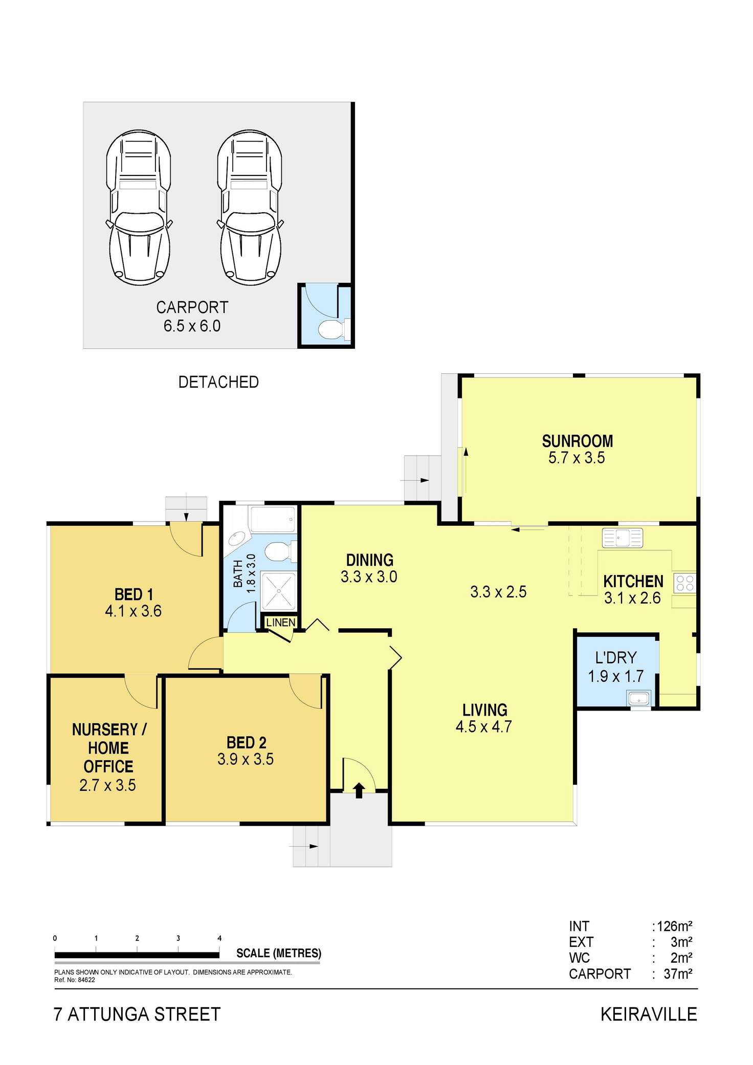 Floorplan of Homely house listing, 7 Attunga Street, Keiraville NSW 2500