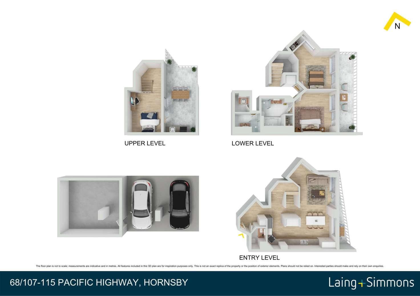 Floorplan of Homely unit listing, 68/107-115 Pacific Highway, Hornsby NSW 2077