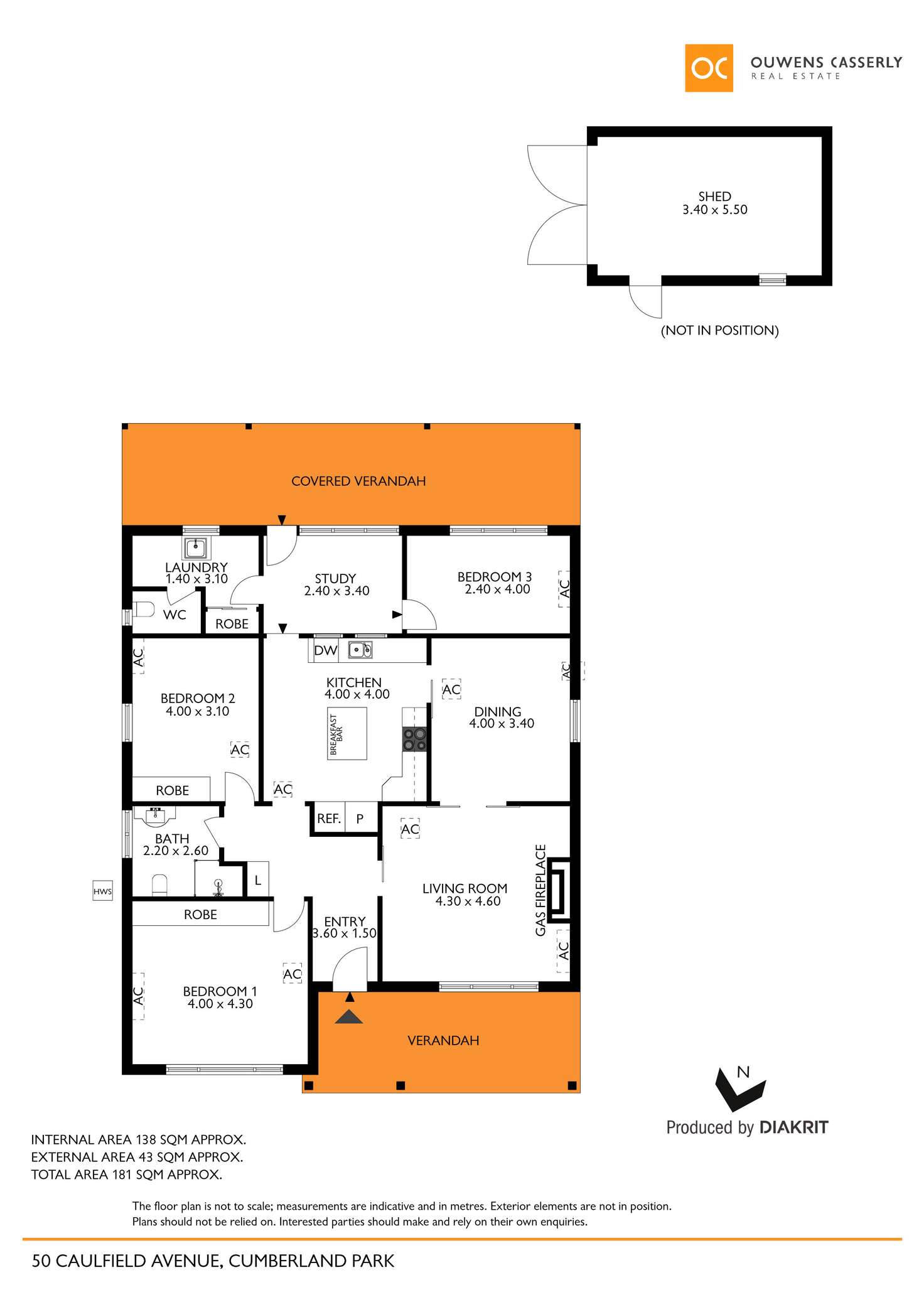 Floorplan of Homely house listing, 50 Caulfield Avenue, Cumberland Park SA 5041