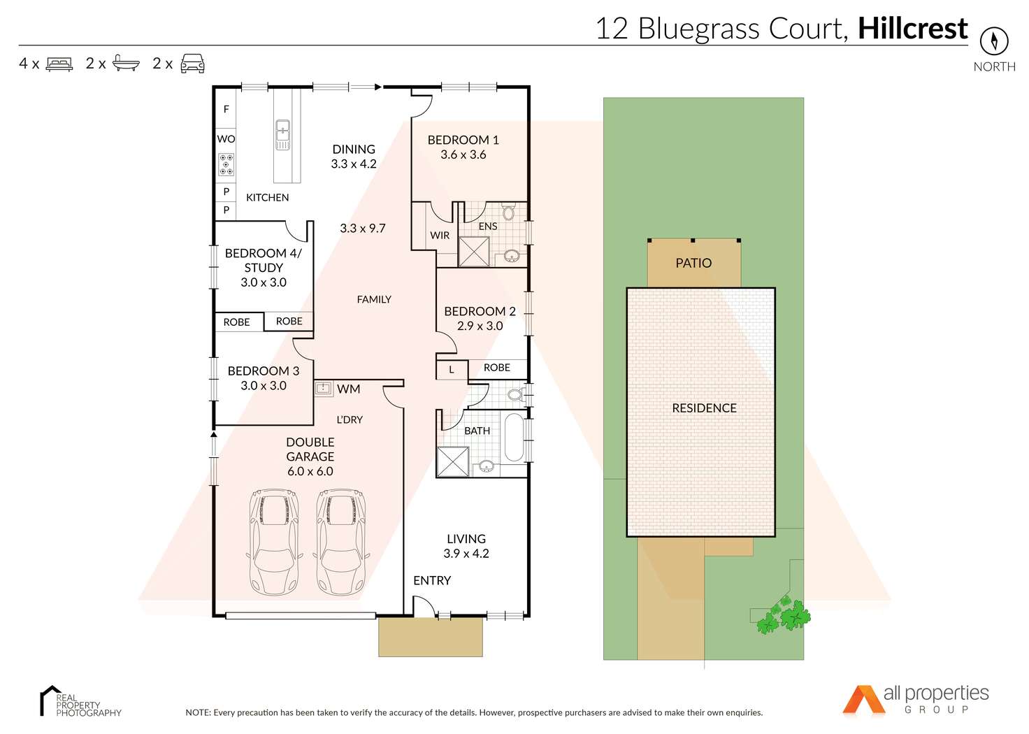 Floorplan of Homely house listing, 12 Bluegrass Court, Hillcrest QLD 4118