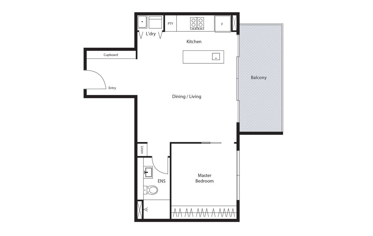 Floorplan of Homely unit listing, 602/4 Masson Street, Turner ACT 2612