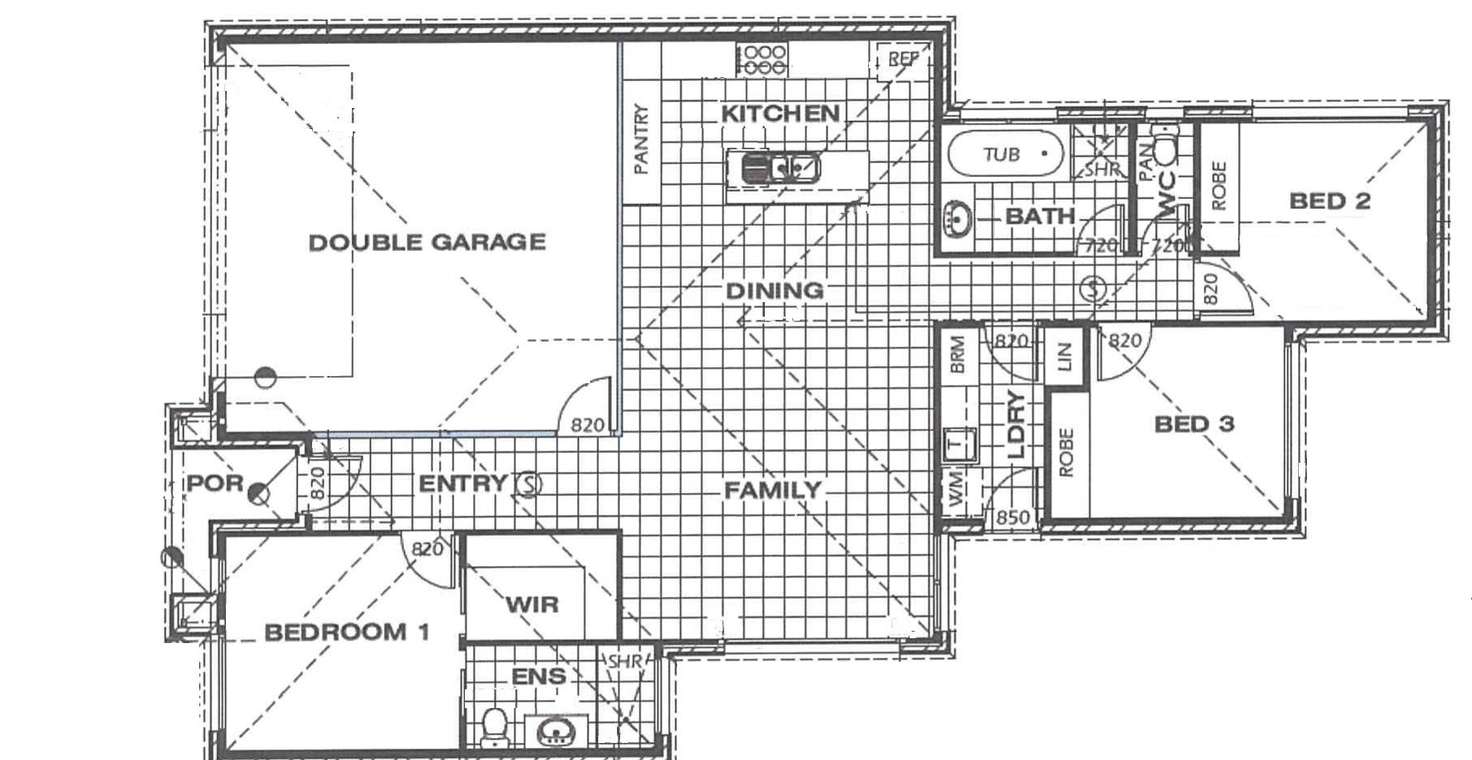 Floorplan of Homely unit listing, 1/661 Koorlong Avenue, Irymple VIC 3498