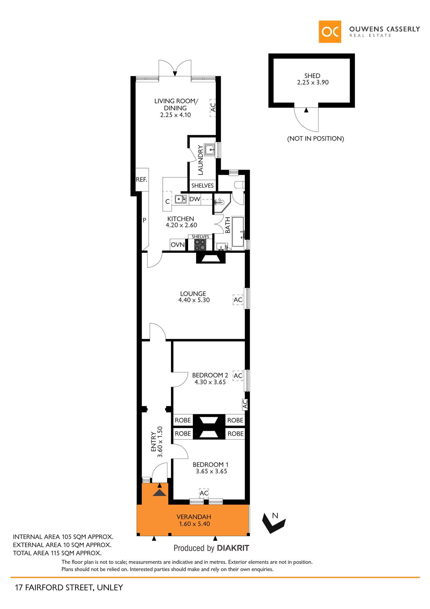 Floorplan of Homely house listing, 17 Fairford Street, Unley SA 5061