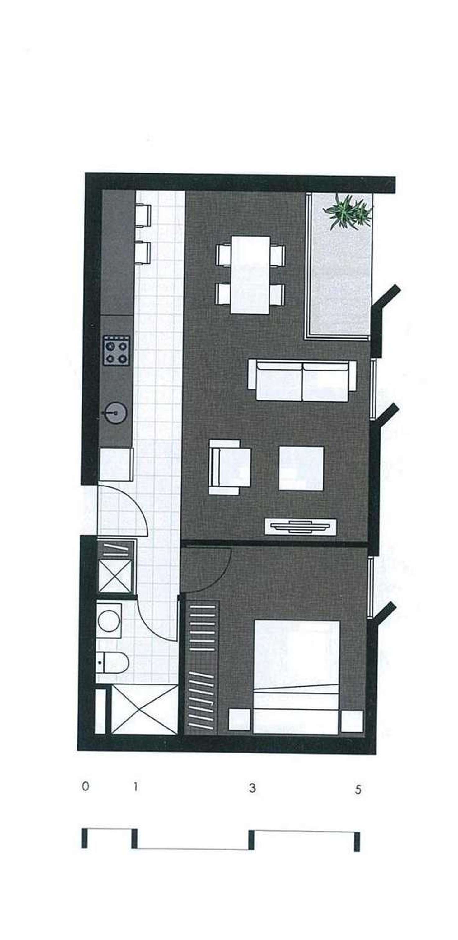 Floorplan of Homely apartment listing, 215/1 Brunswick Road, Brunswick VIC 3056