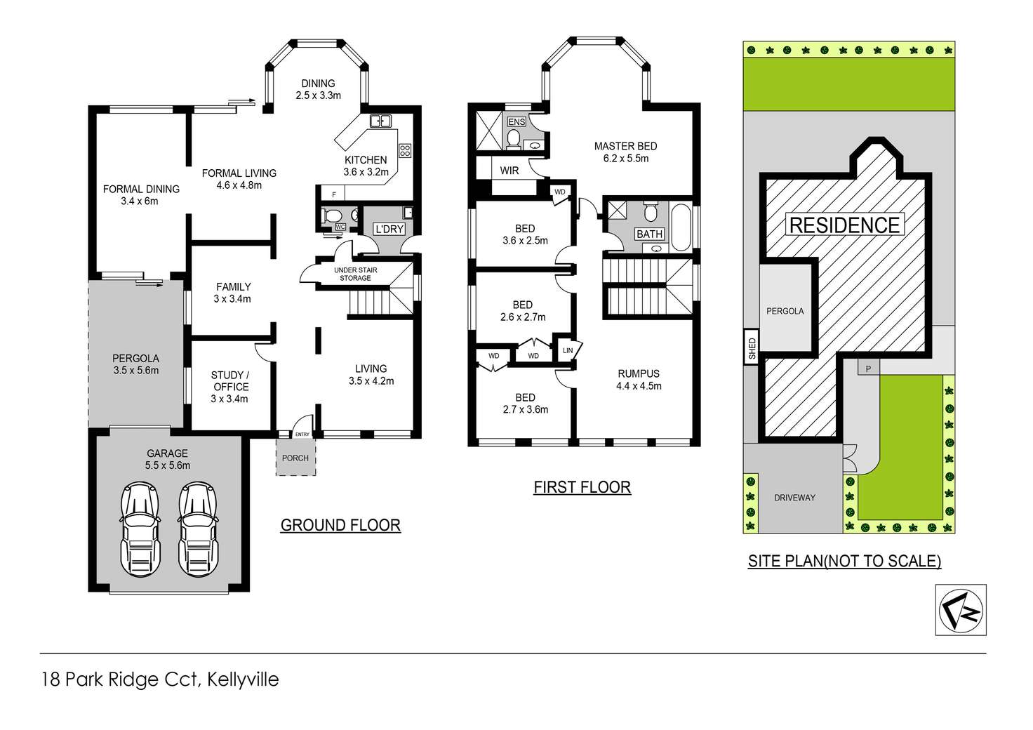 Floorplan of Homely house listing, 18 Parkridge Circuit, Kellyville NSW 2155