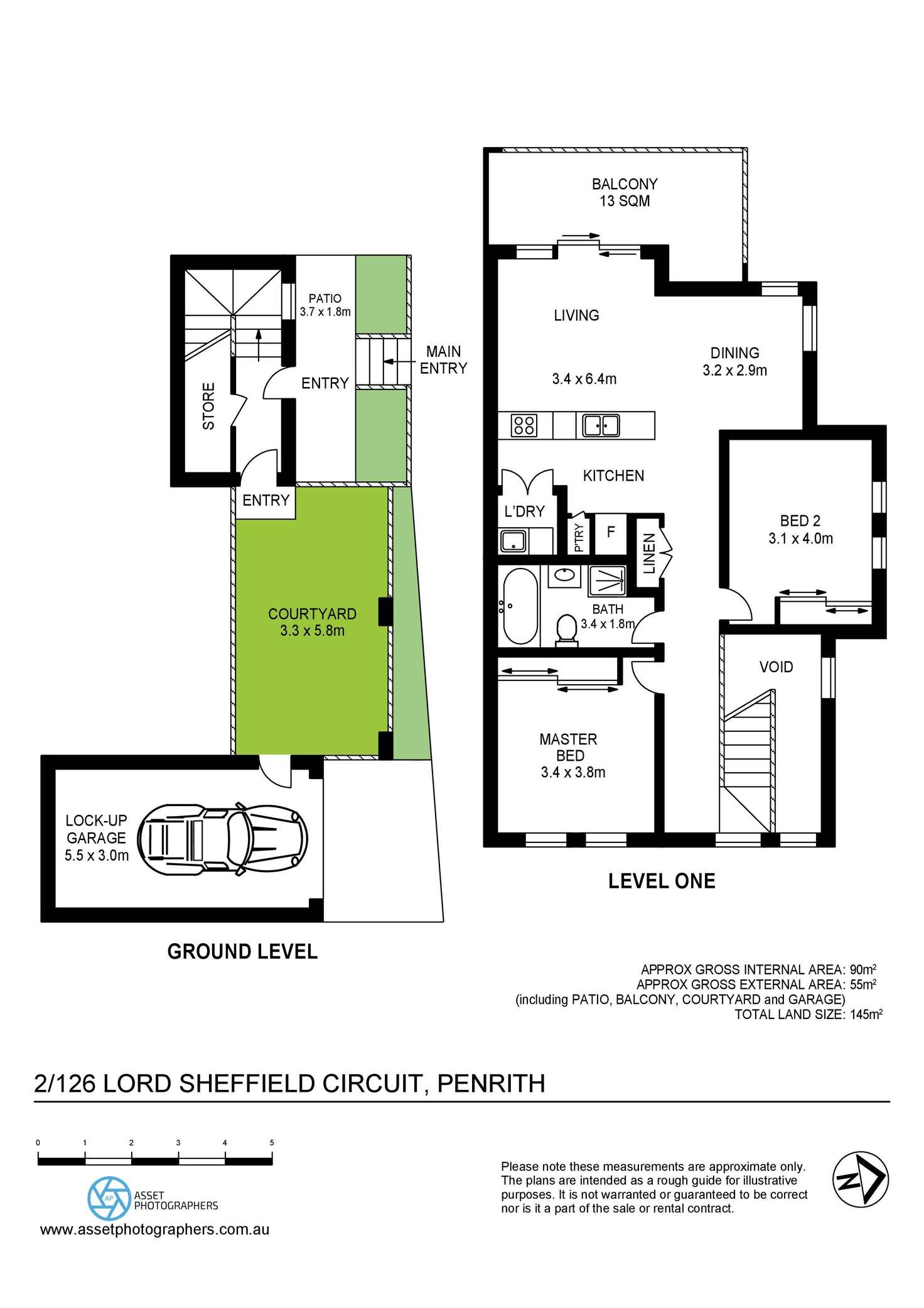 Floorplan of Homely terrace listing, 2/126 Lord Sheffield Circuit, Penrith NSW 2750