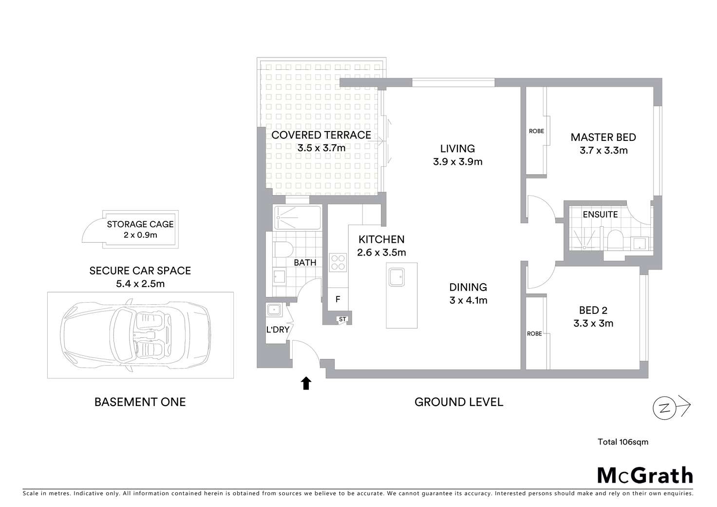 Floorplan of Homely apartment listing, 55/4-6A Park Avenue, Waitara NSW 2077