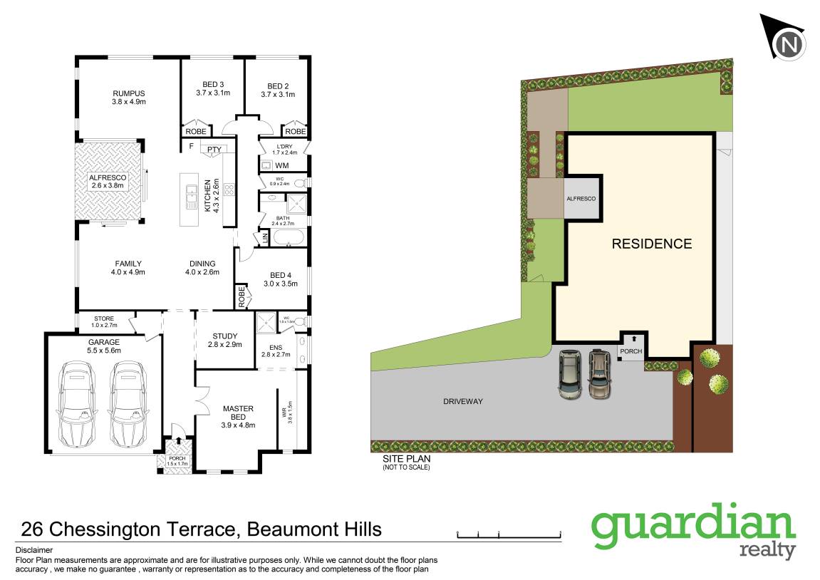 Floorplan of Homely house listing, 26 Chessington Terrace, Beaumont Hills NSW 2155