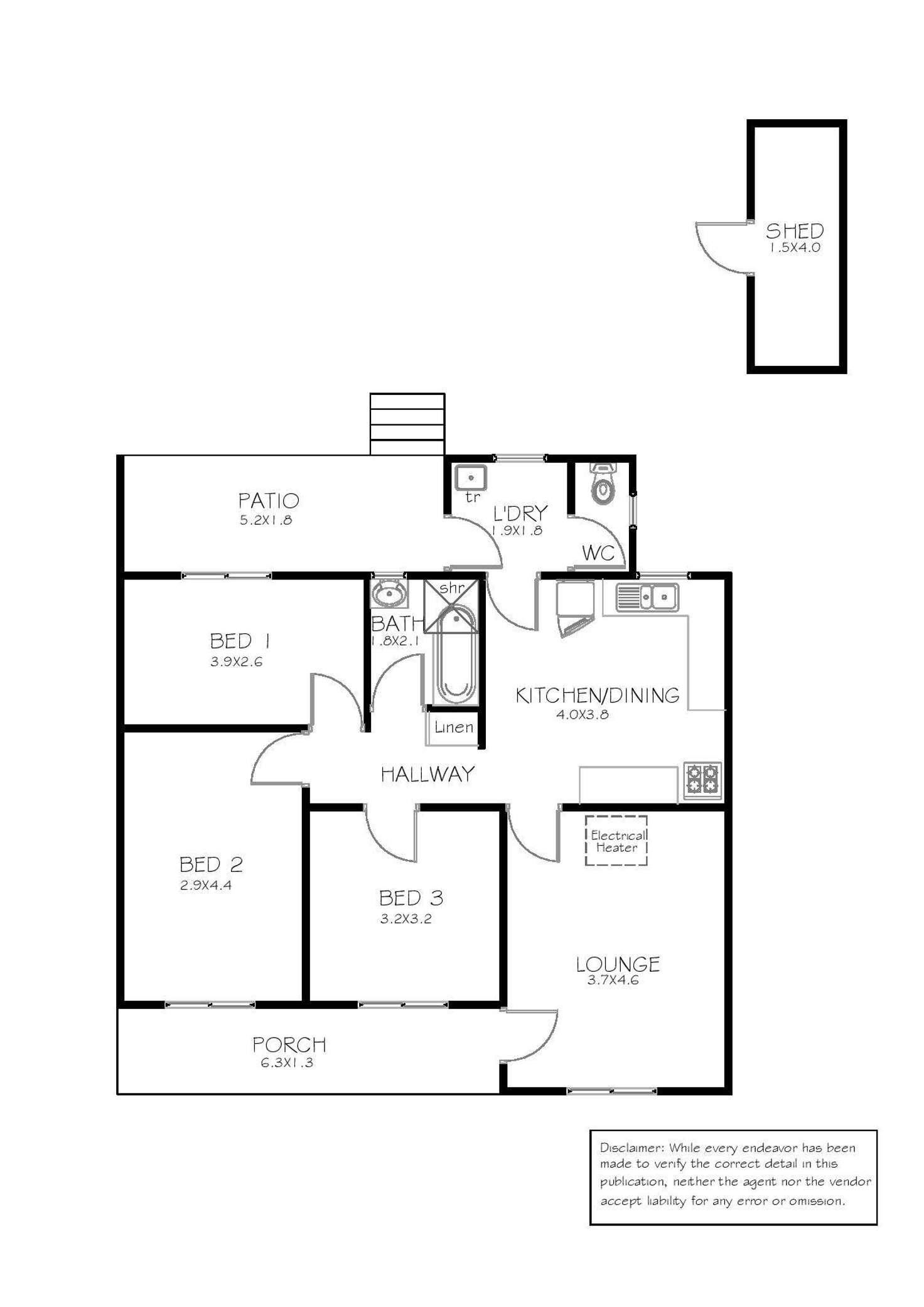 Floorplan of Homely house listing, 9 Moonta Crescent, Port Lincoln SA 5606