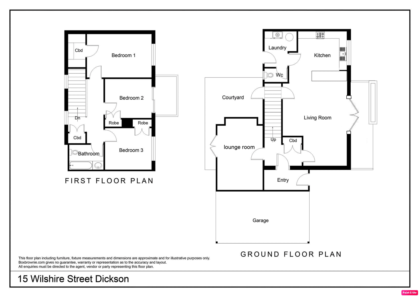 Floorplan of Homely house listing, 15 Wilshire Street, Dickson ACT 2602