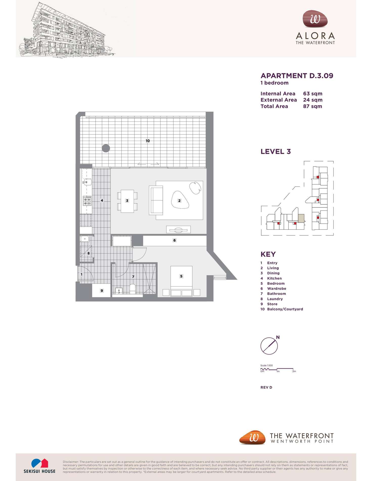 Floorplan of Homely apartment listing, 309/23 Monza Boulevard, Wentworth Point NSW 2127