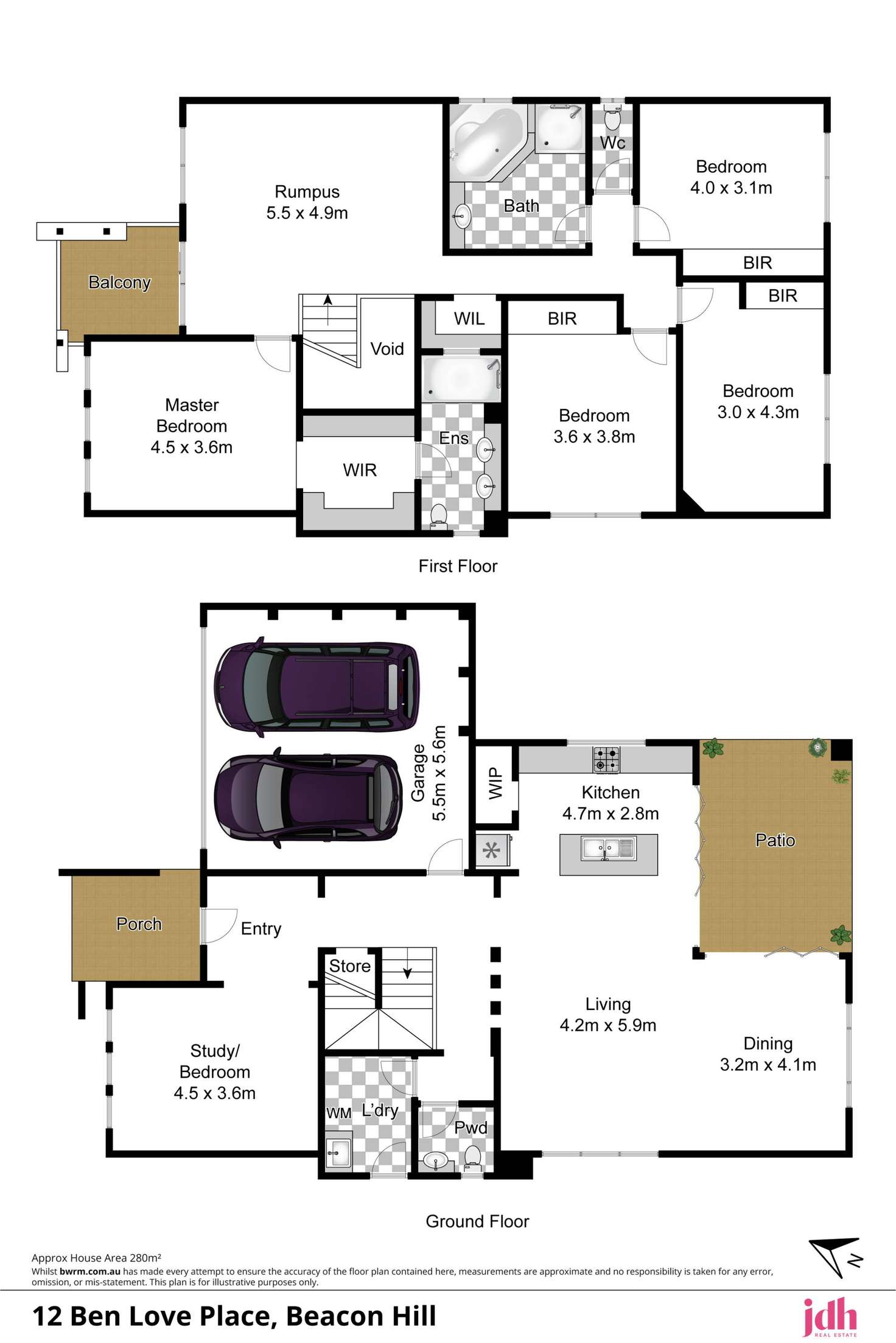 Floorplan of Homely house listing, 12 Ben Love Place, Beacon Hill NSW 2100