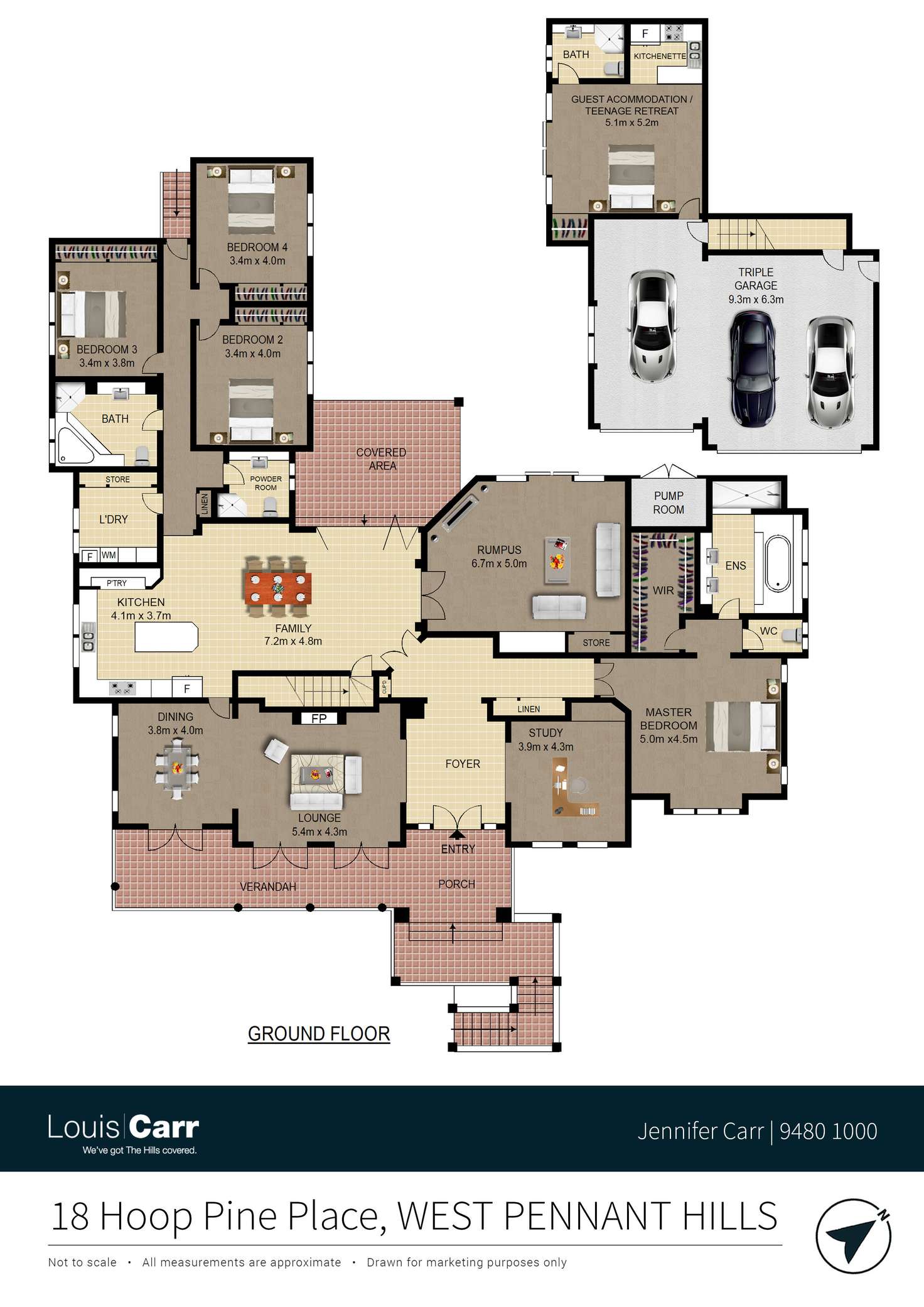 Floorplan of Homely house listing, 18 Hoop Pine Place, West Pennant Hills NSW 2125