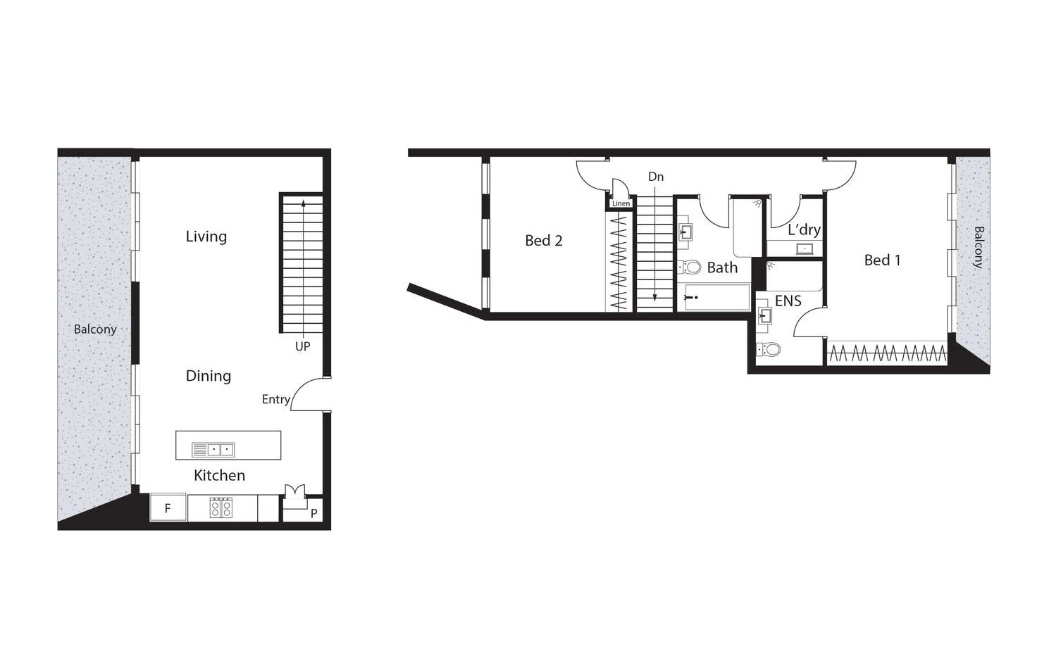 Floorplan of Homely apartment listing, 22/2 David Street, Turner ACT 2612