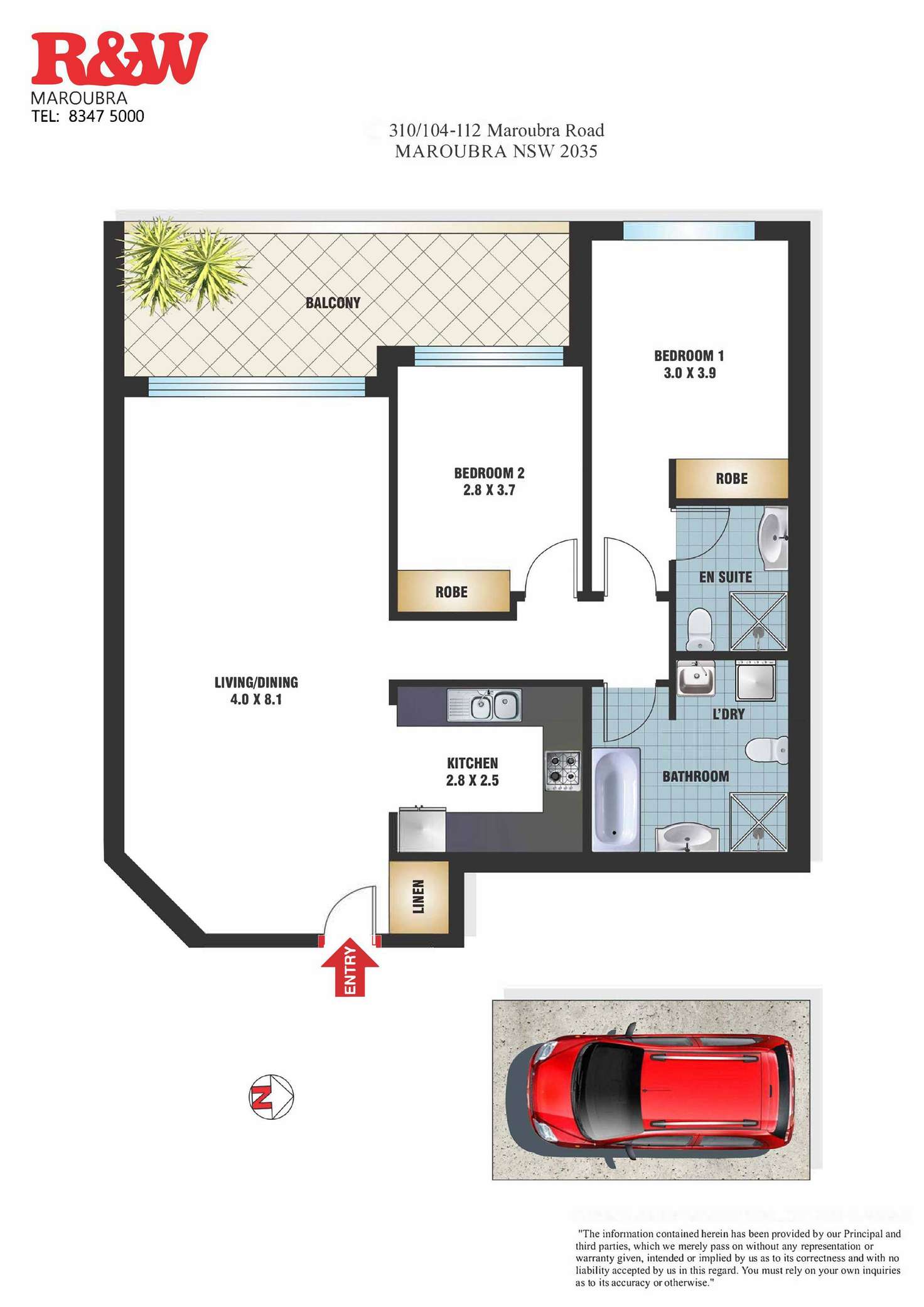 Floorplan of Homely apartment listing, 310/104-112 Maroubra Road, Maroubra NSW 2035