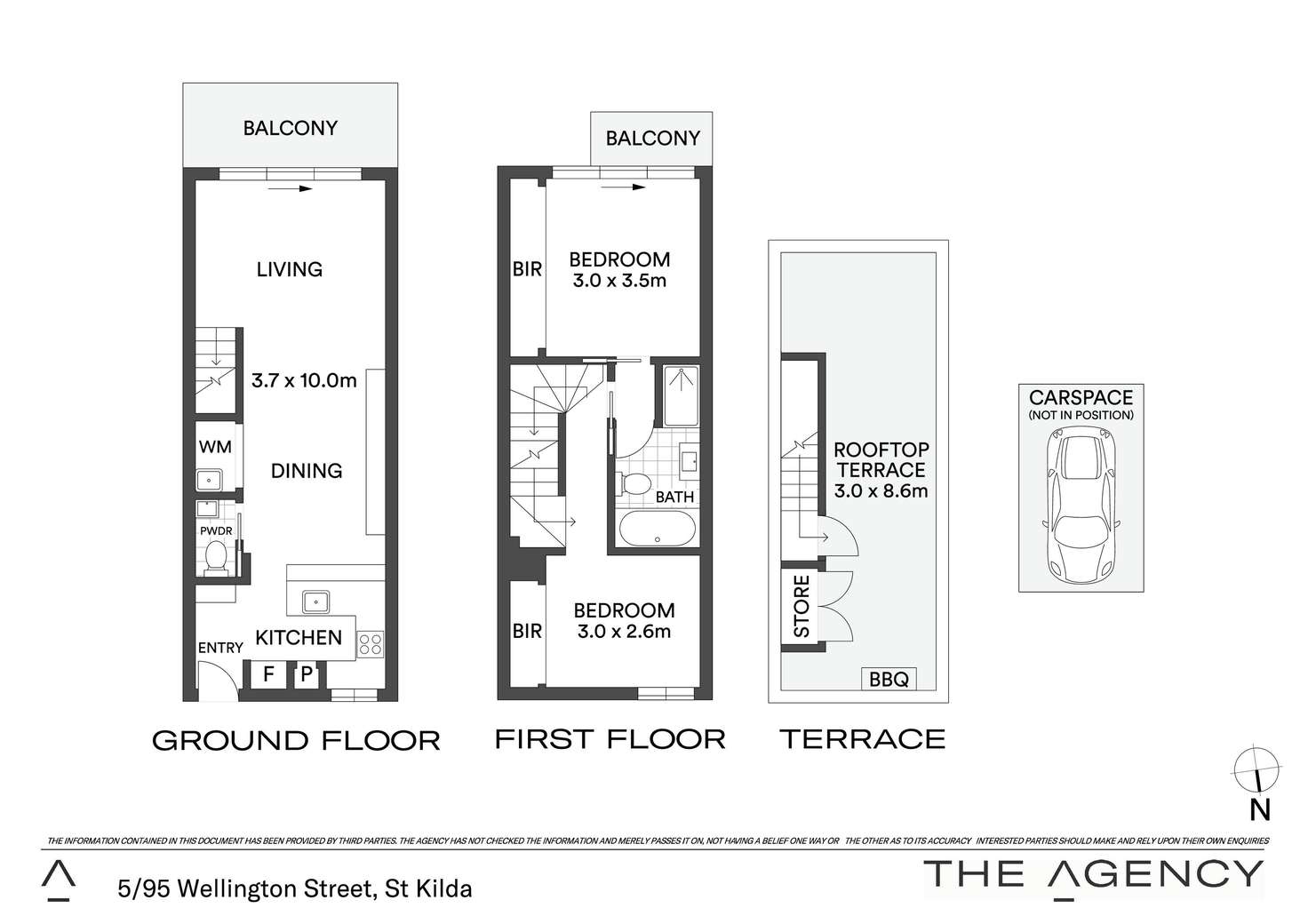 Floorplan of Homely apartment listing, 5/95 Wellington Street, St Kilda VIC 3182