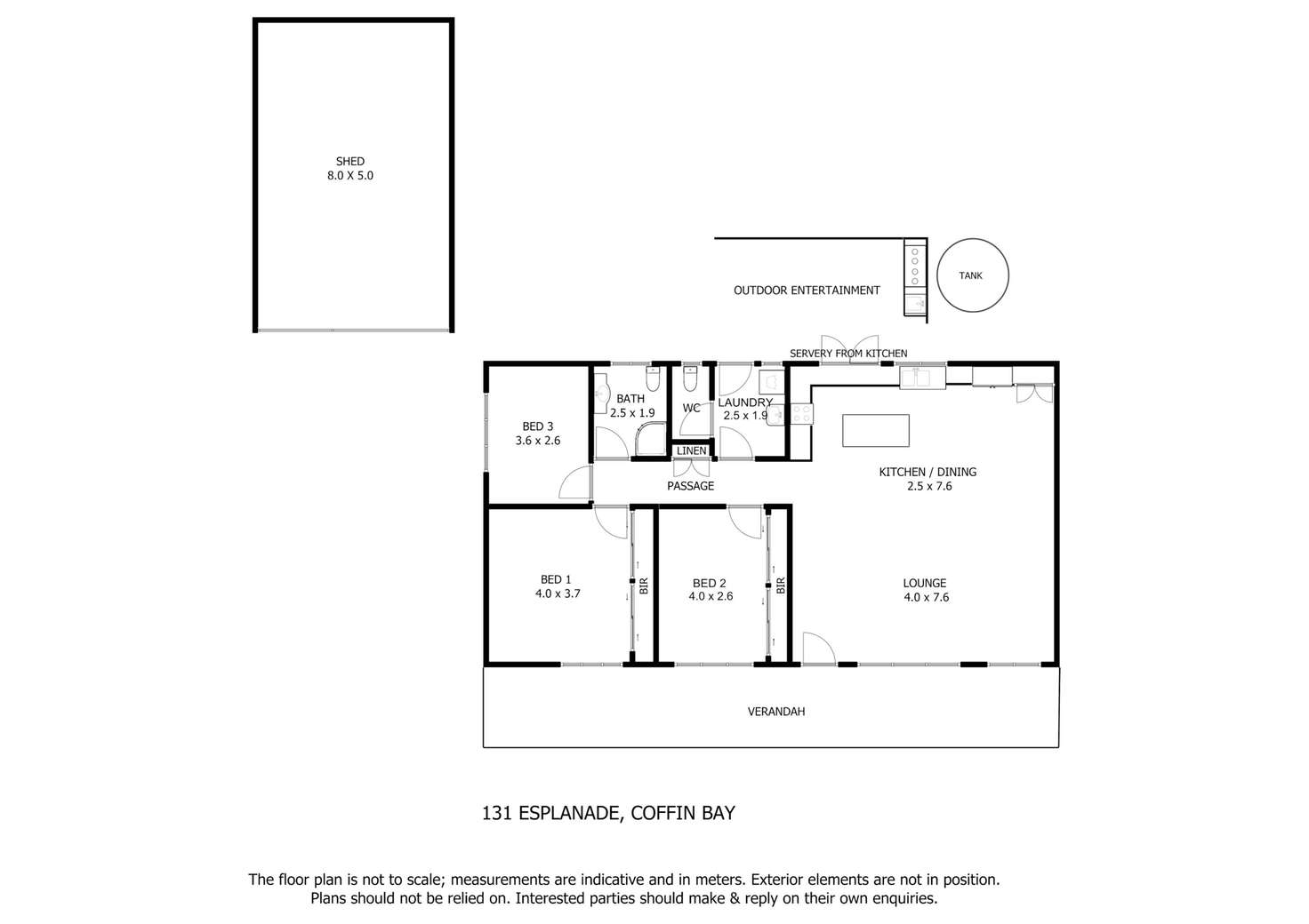 Floorplan of Homely house listing, 131 Esplanade, Coffin Bay SA 5607