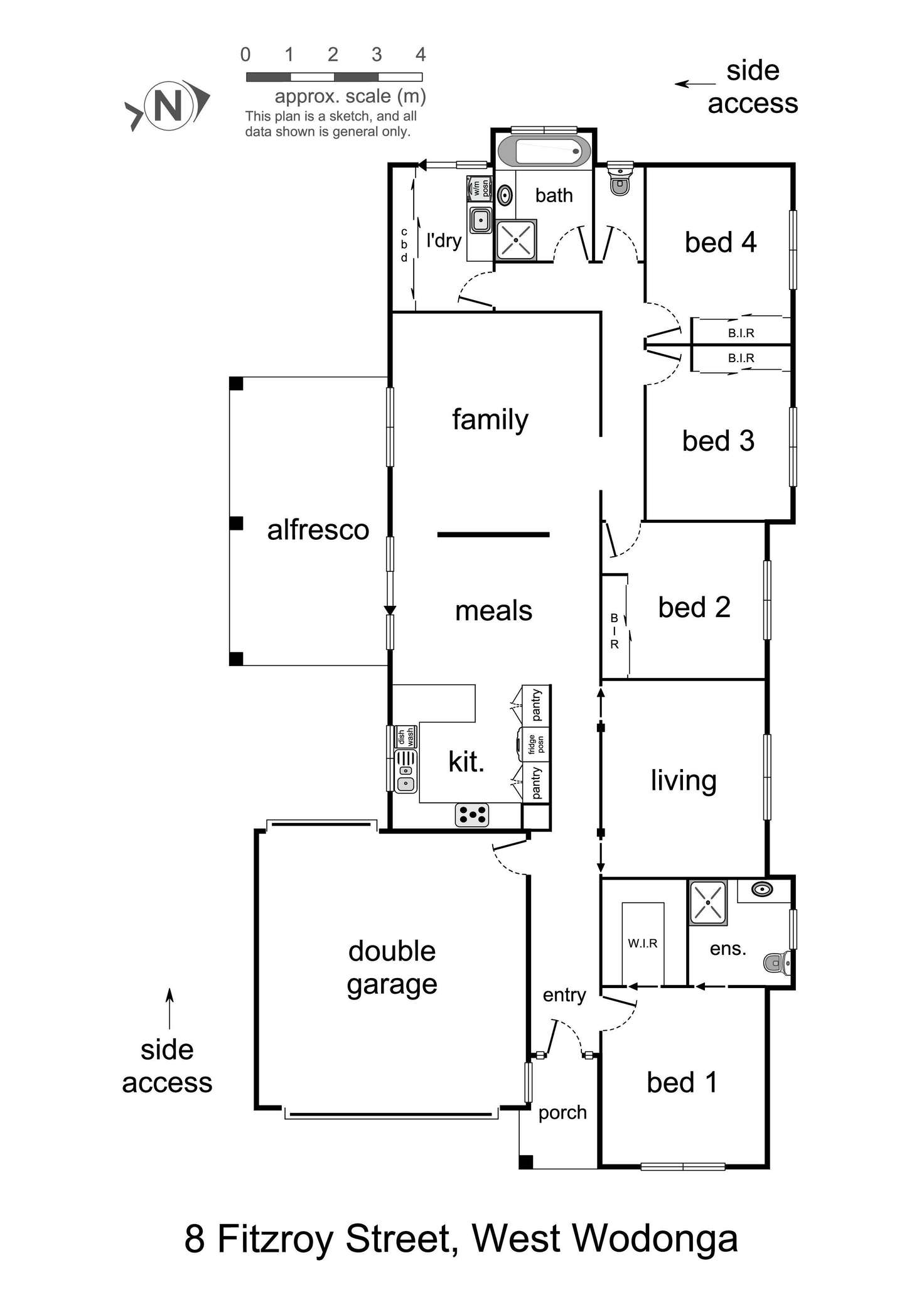 Floorplan of Homely house listing, 8 Fitzroy Street, Wodonga VIC 3690