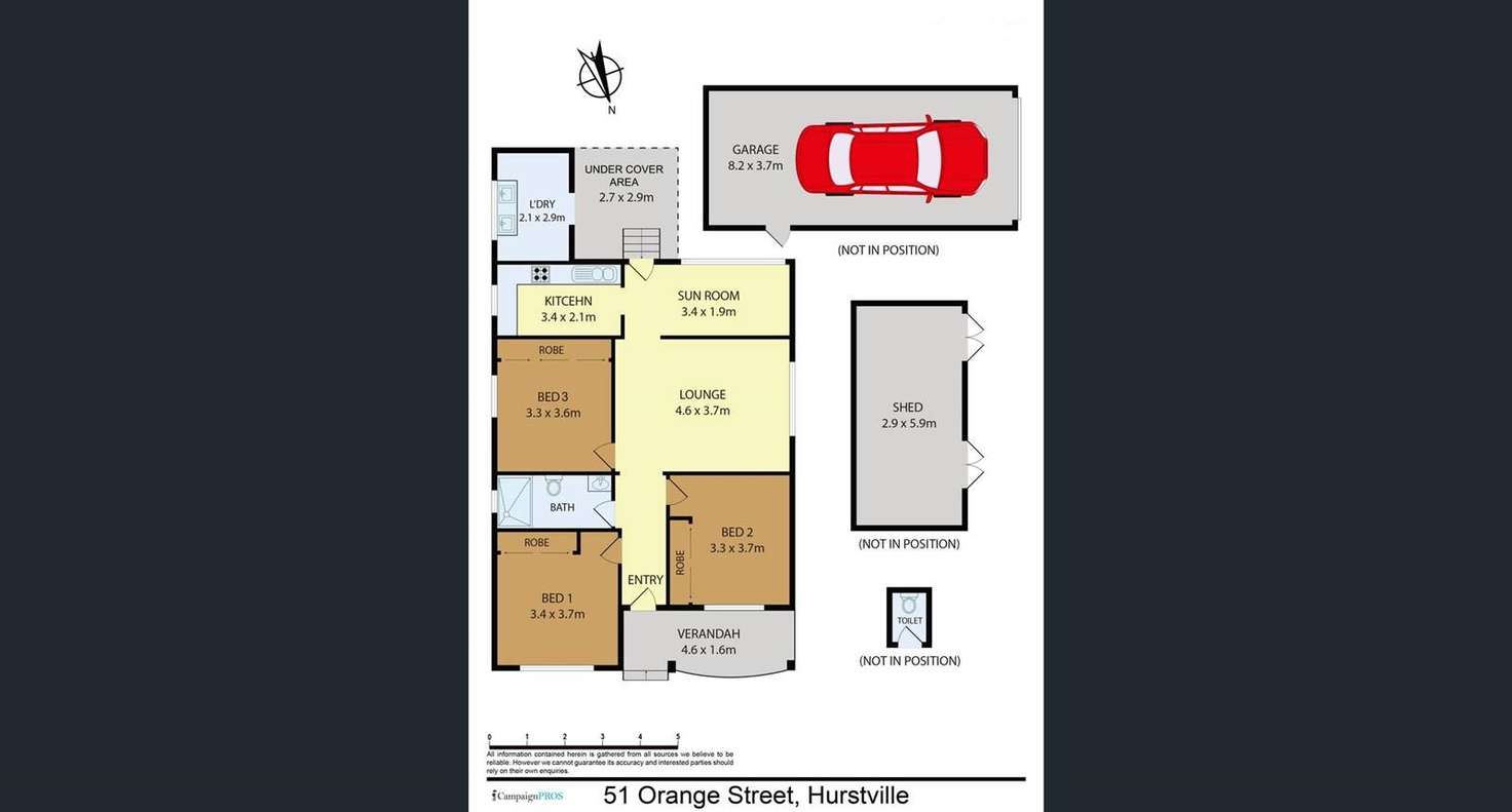 Floorplan of Homely house listing, 51 Orange Street, Hurstville NSW 2220