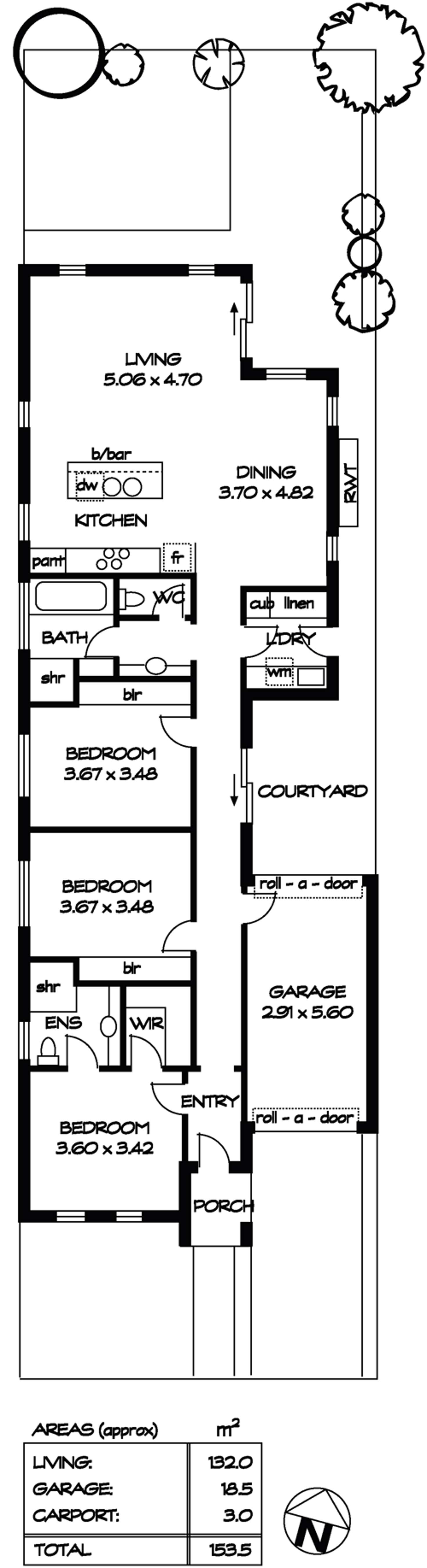 Floorplan of Homely house listing, 32A Fisher Place, Mile End SA 5031