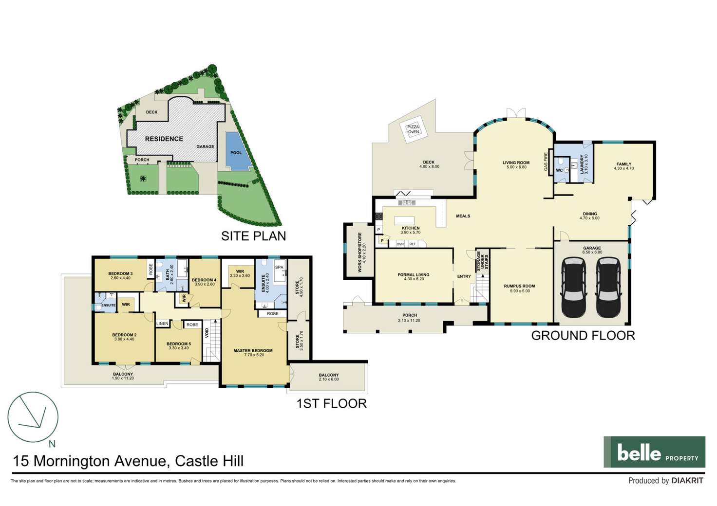 Floorplan of Homely house listing, 15 Mornington Avenue, Castle Hill NSW 2154