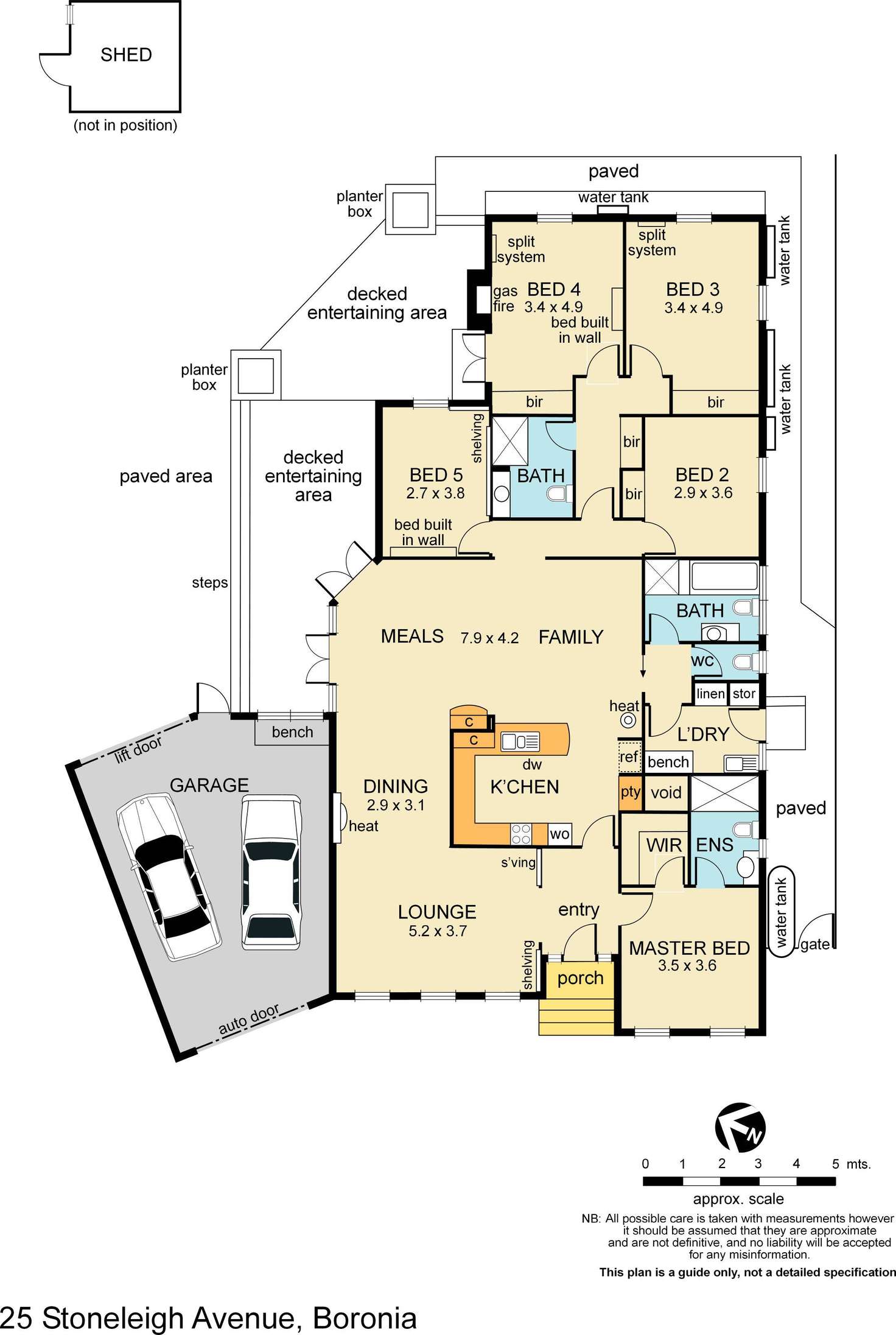 Floorplan of Homely house listing, 25 Stoneleigh Avenue, Boronia VIC 3155