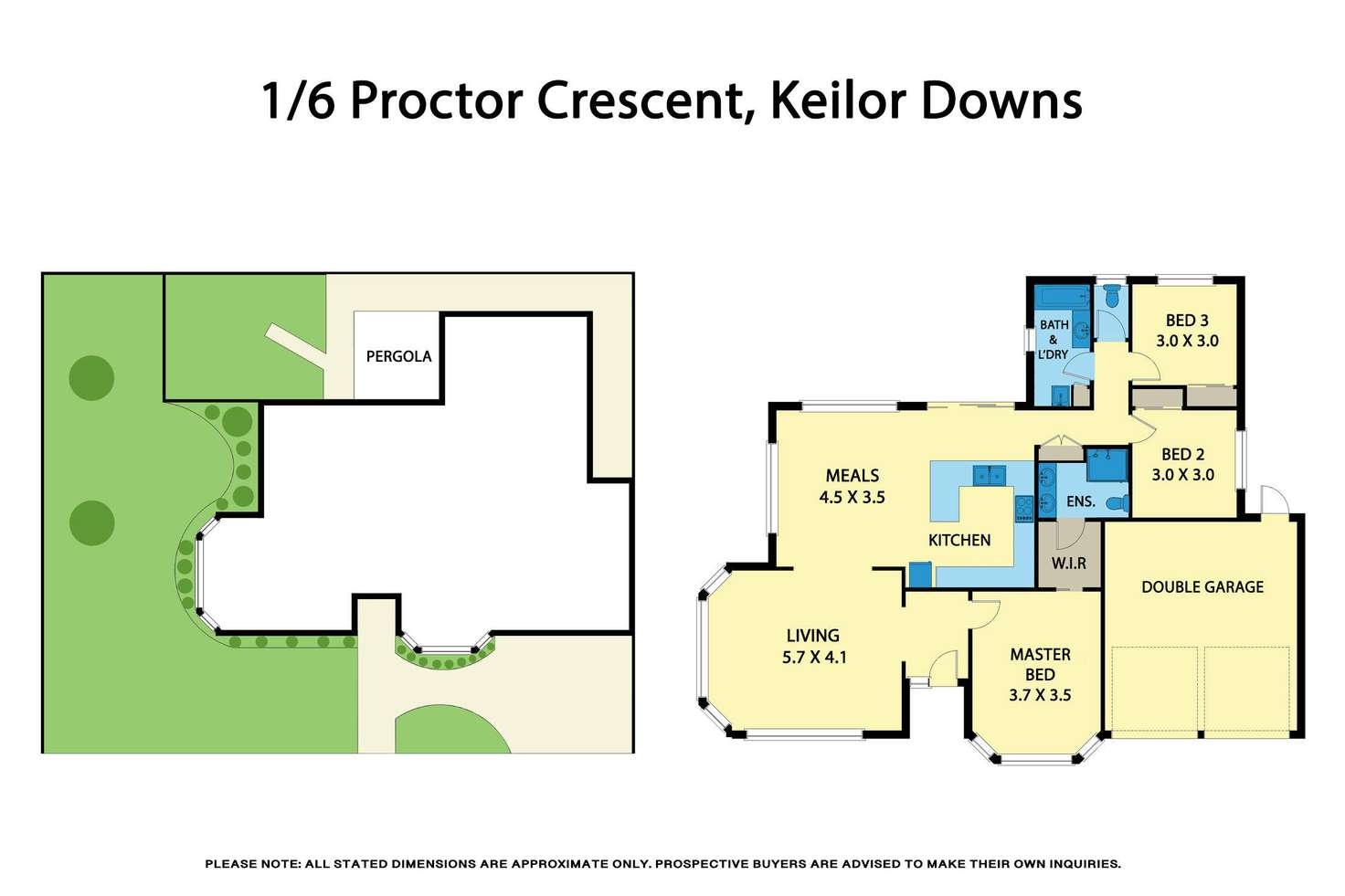 Floorplan of Homely unit listing, 1/6 Proctor Crescent, Keilor Downs VIC 3038