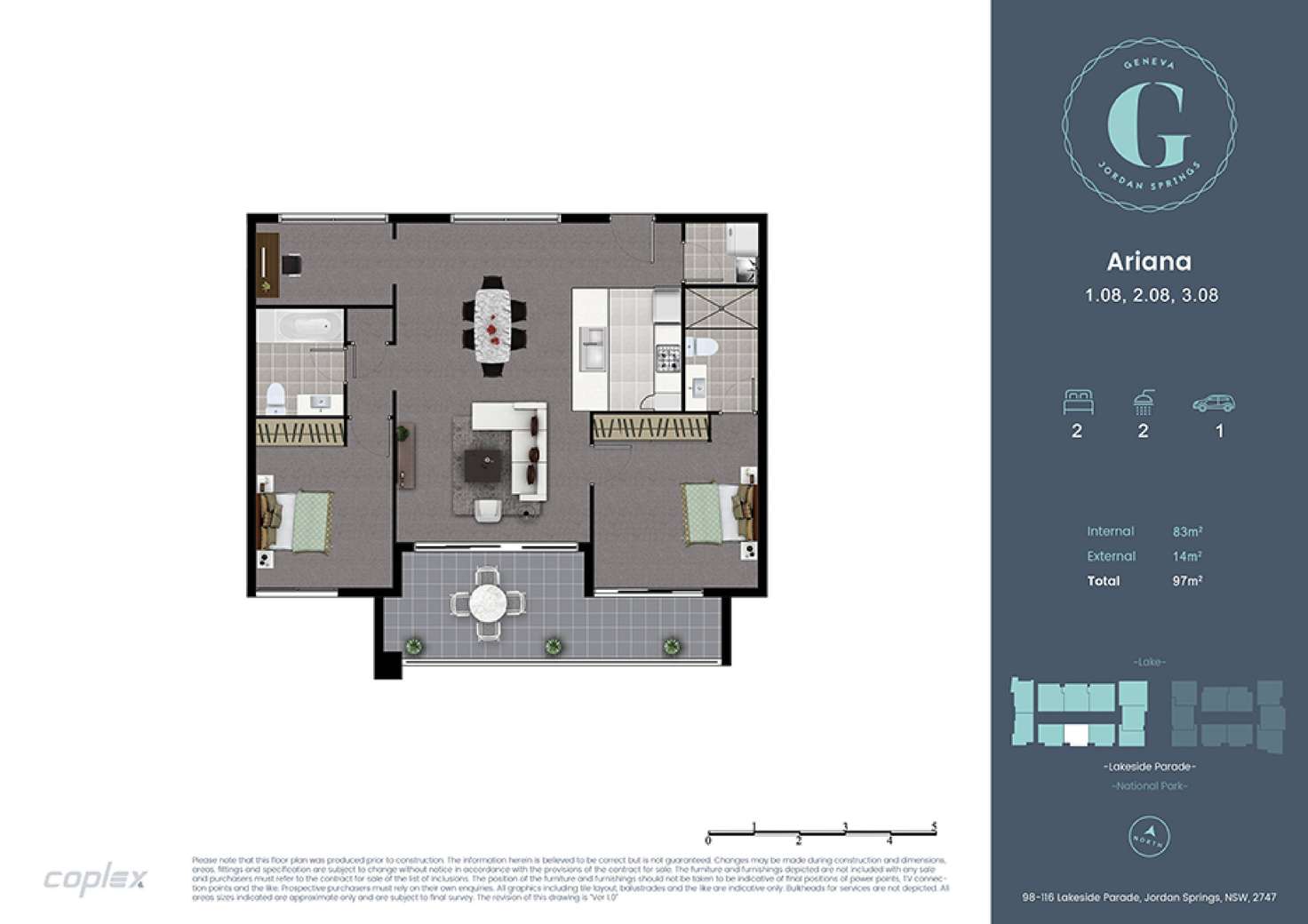 Floorplan of Homely unit listing, 98 Lakeside Parade, Jordan Springs NSW 2747