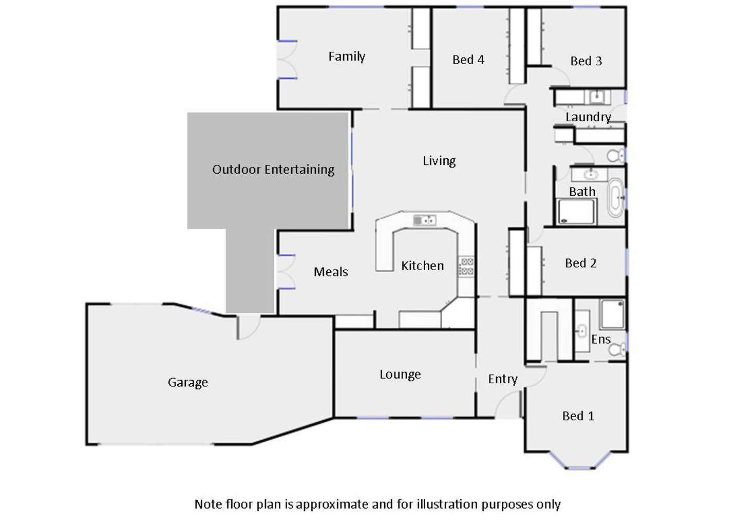 Floorplan of Homely house listing, 6 Annunziata Court, Mildura VIC 3500