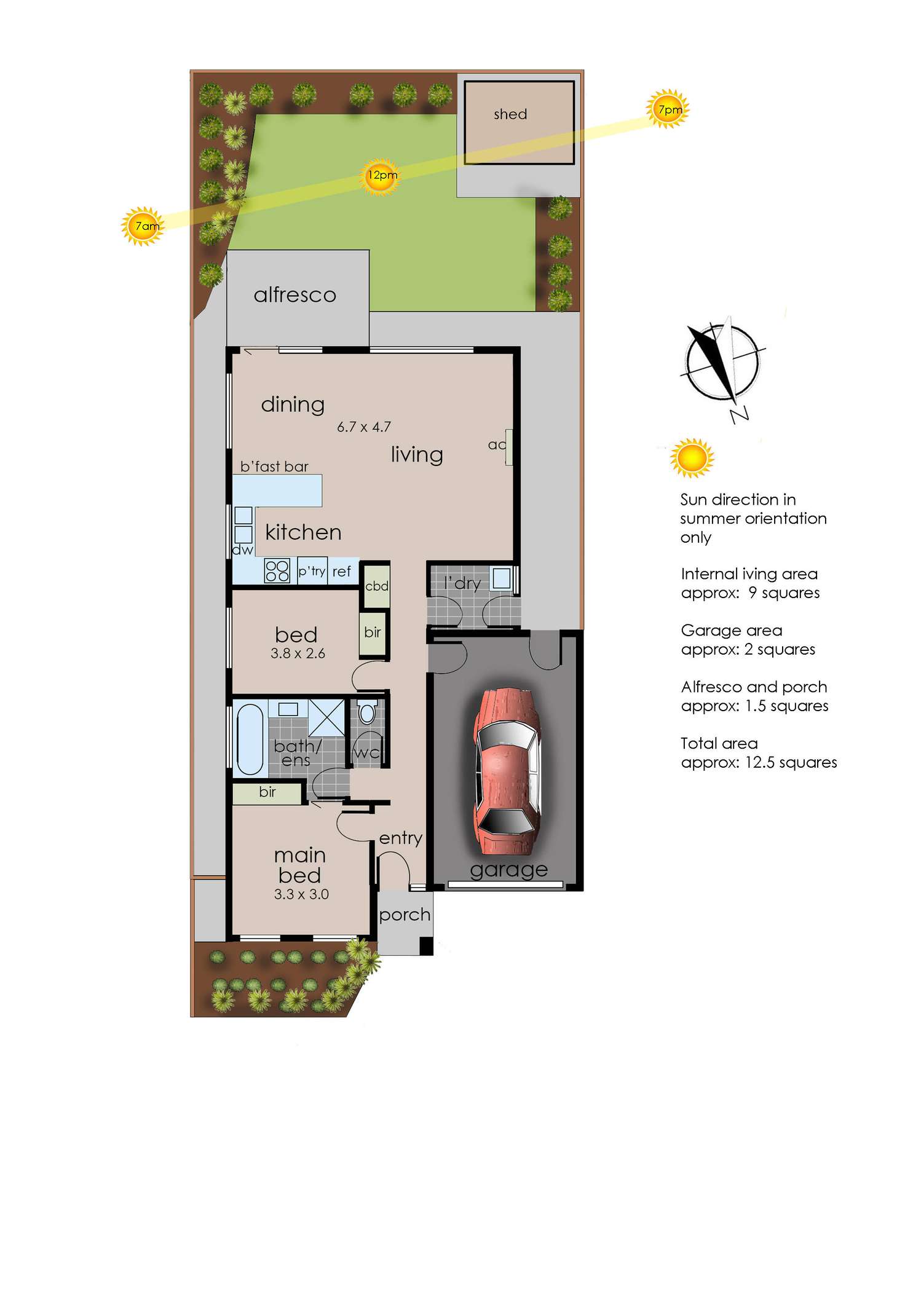 Floorplan of Homely unit listing, 15/15 Warrenwood Place, Langwarrin VIC 3910