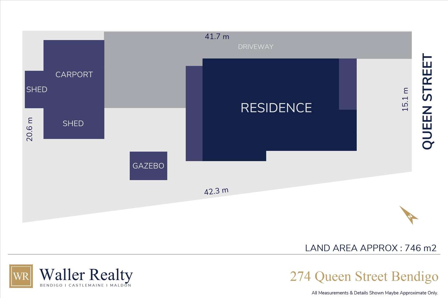 Floorplan of Homely house listing, 274 Queen Street, Bendigo VIC 3550