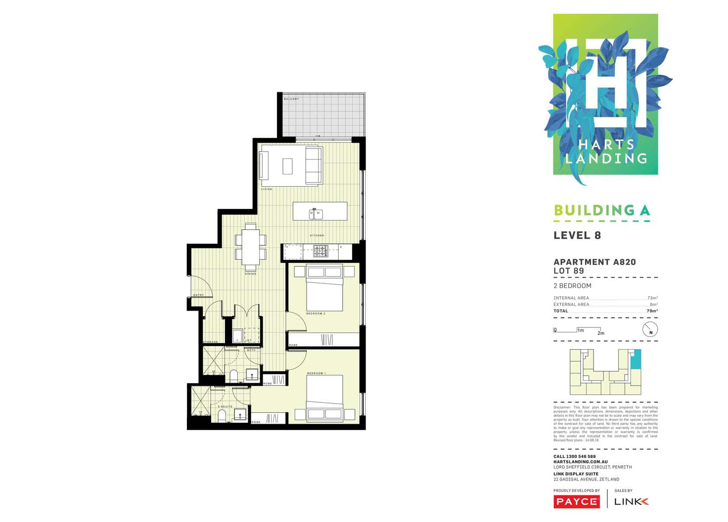 Floorplan of Homely apartment listing, D820/1 Lord Sheffield Circuit, Penrith NSW 2750